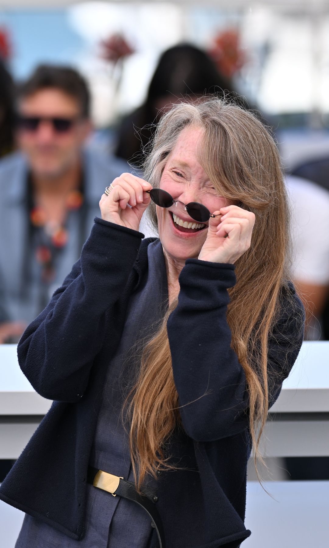 US actress and singer Sissy Spacek poses during a photocall for the film 'Die, My Love' at the 78th edition of the Cannes Film Festival in Cannes, France on May 18, 2025