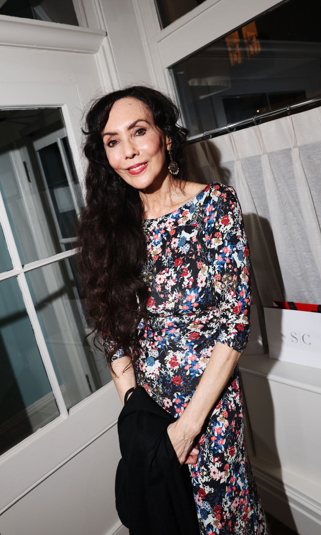 Marie Helvin posing for HELLO!'s Power List party in London