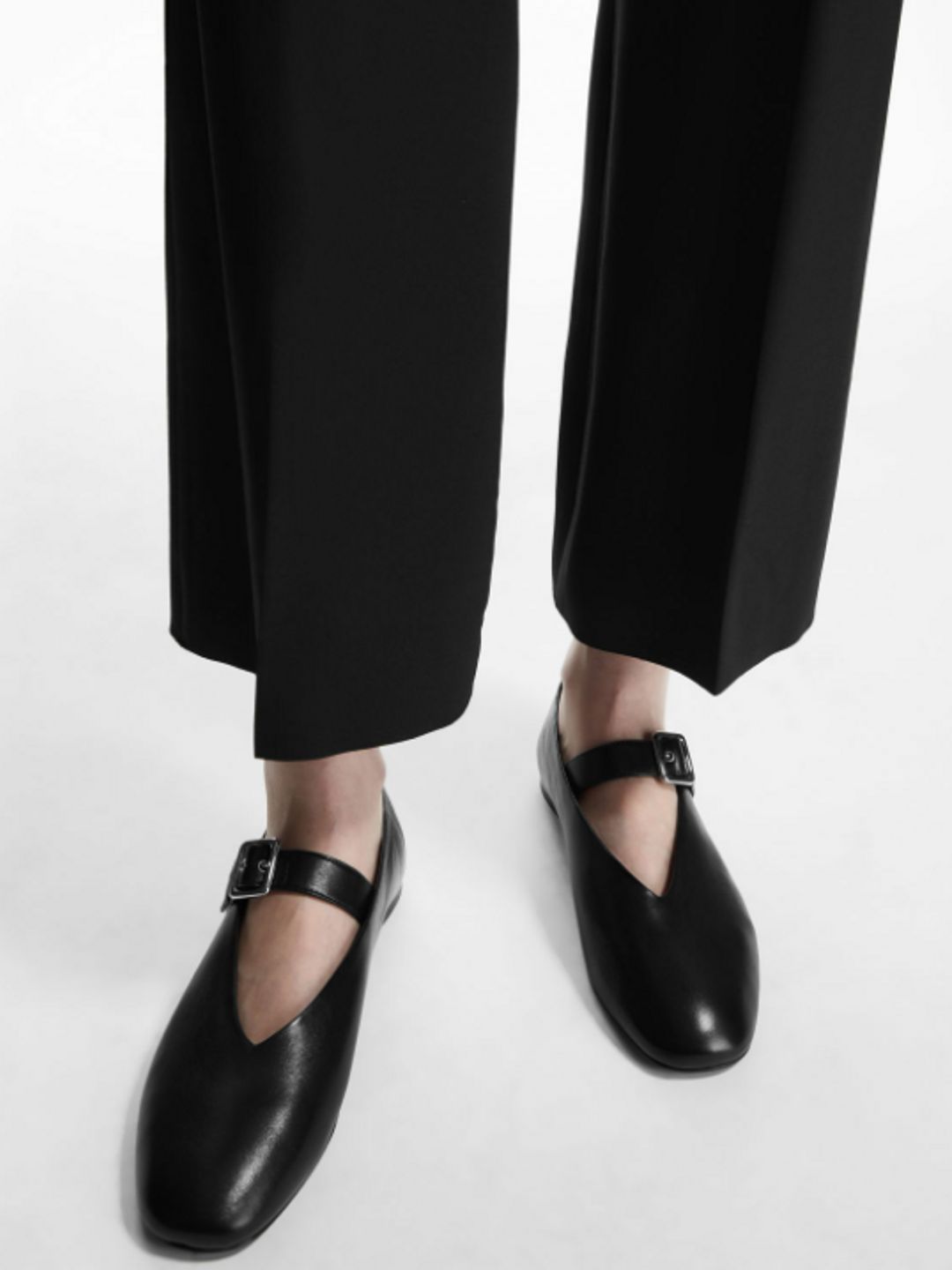 Leather Mary-Jane Flats - Cos