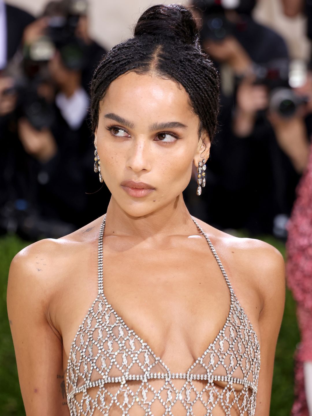 Zoe Kravitz makes earring stacking red-carpet appropriate