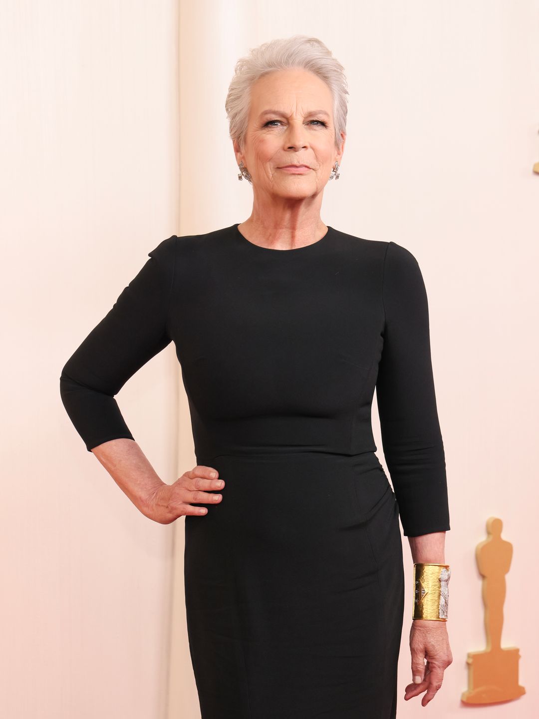 jamie lee curtis in black dress 