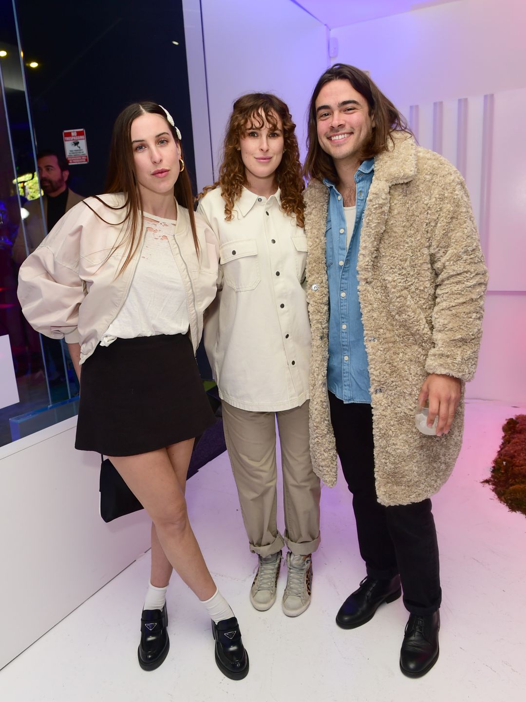 Rumer at an event with Derek and her sister Scout Willis