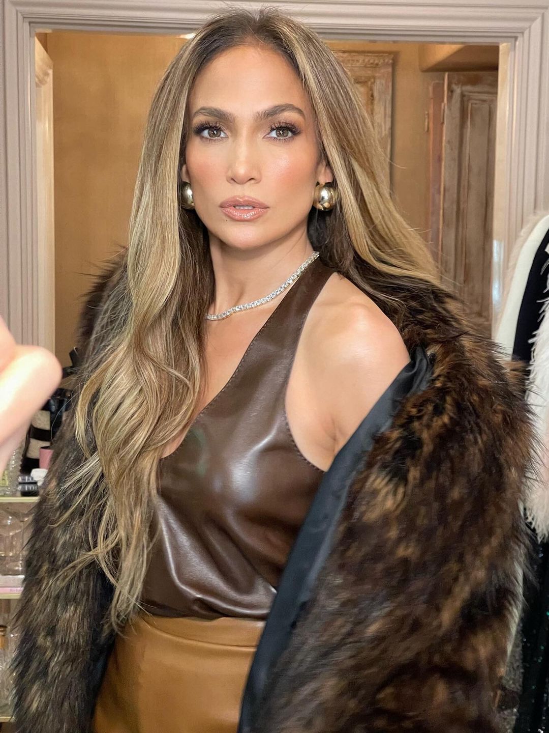 Jennifer Lopez shares a close-up of her glam and jewels on her Instagram 