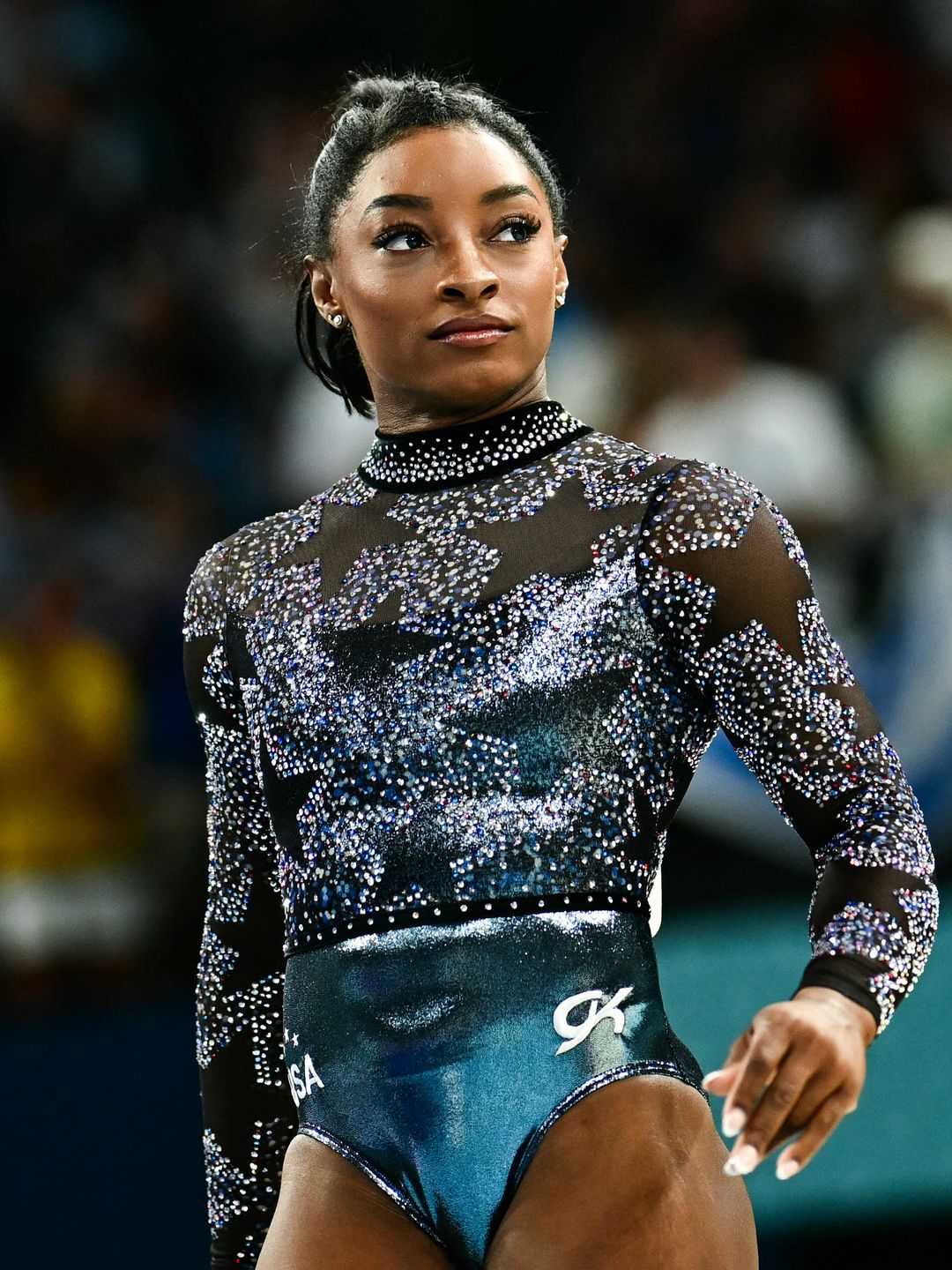 leotard Simone Biles' Swarovski Olympic leotard was her best one yet | HELLO!
