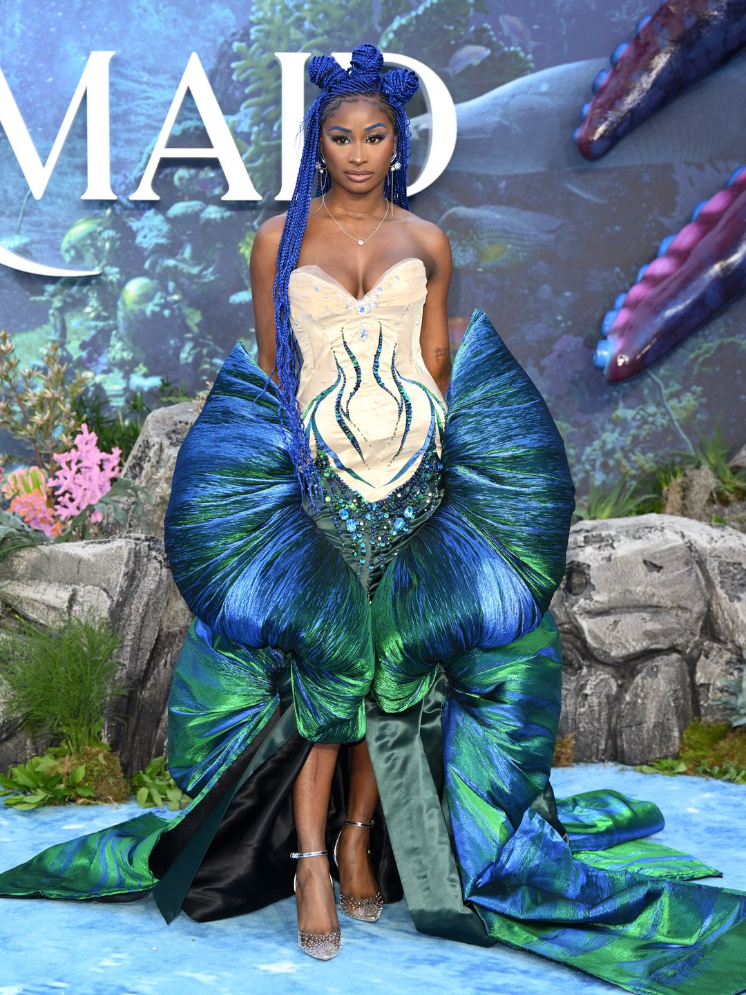 Nife went all out in a full-blown mermaid ensemble 