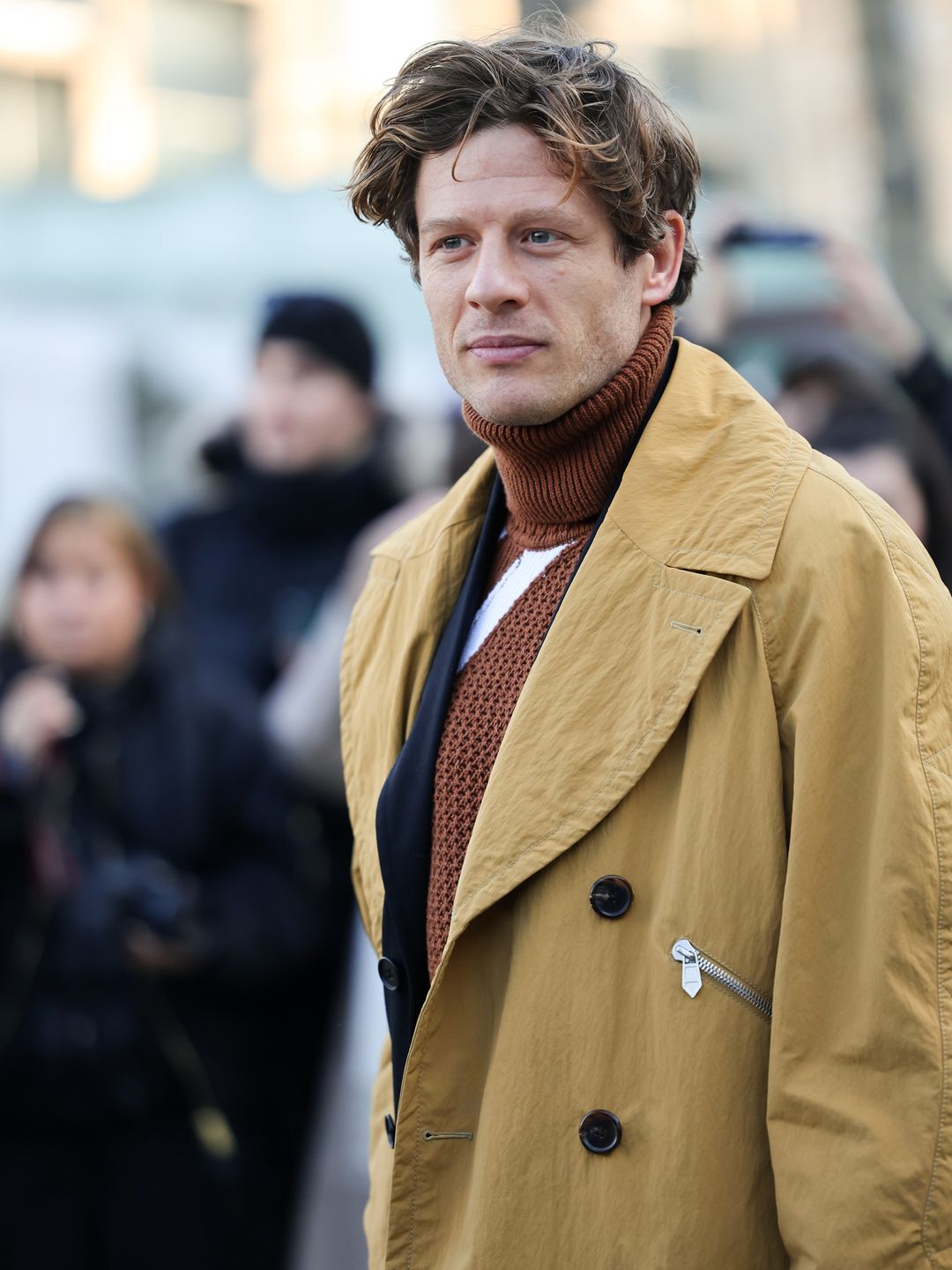 james norton in a trench coat