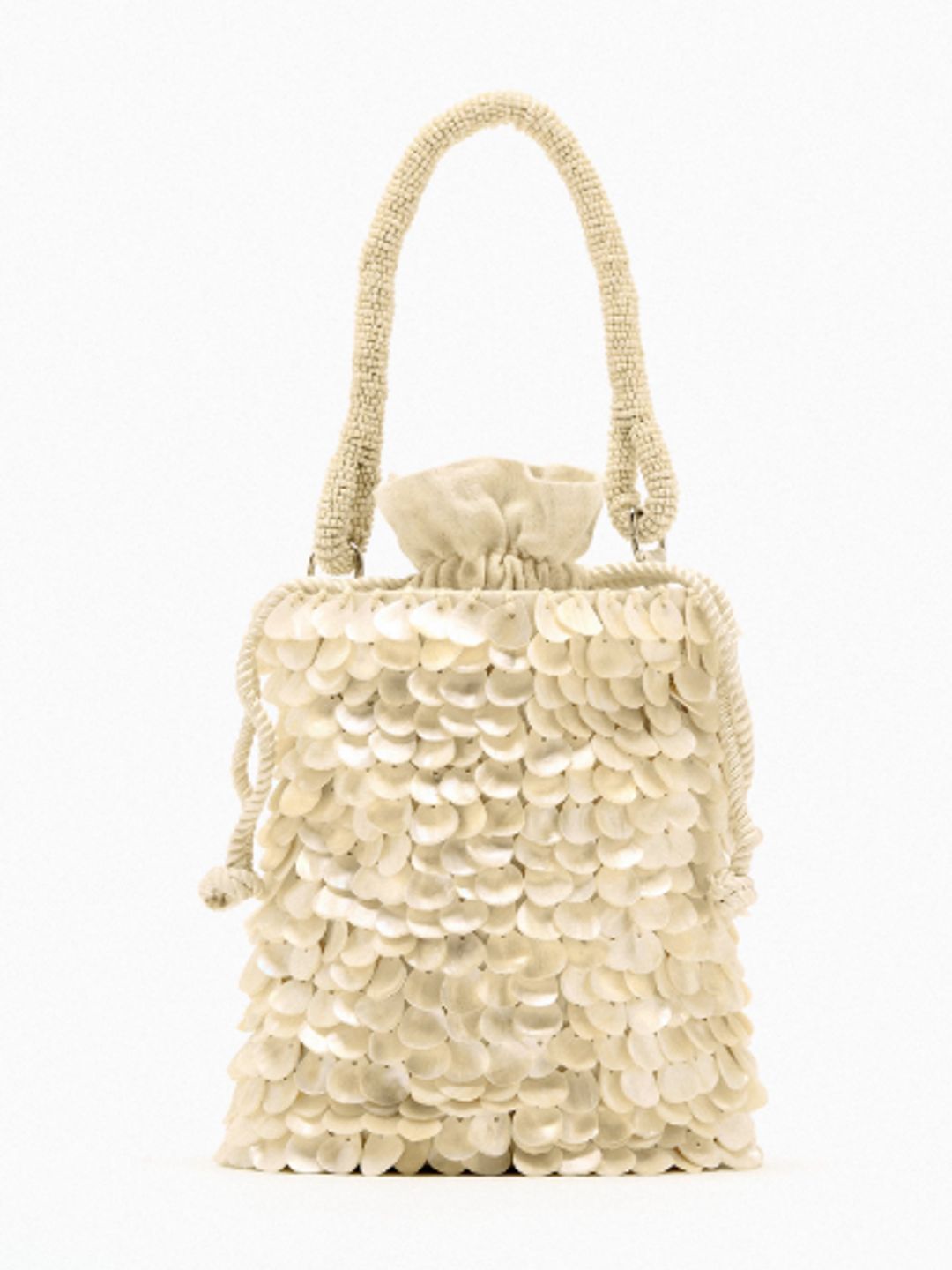 Zara shell-encrusted bag 