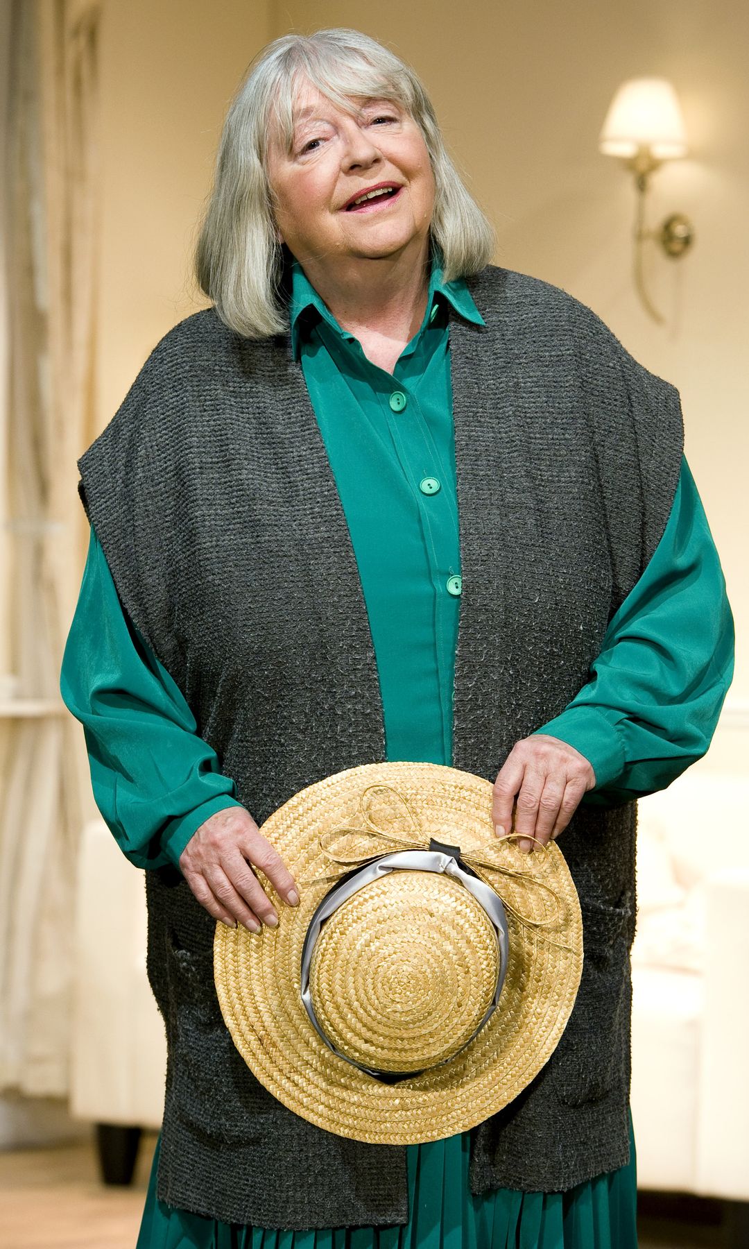 Judy Cornwell performing on stage in When the Lilac Blooms