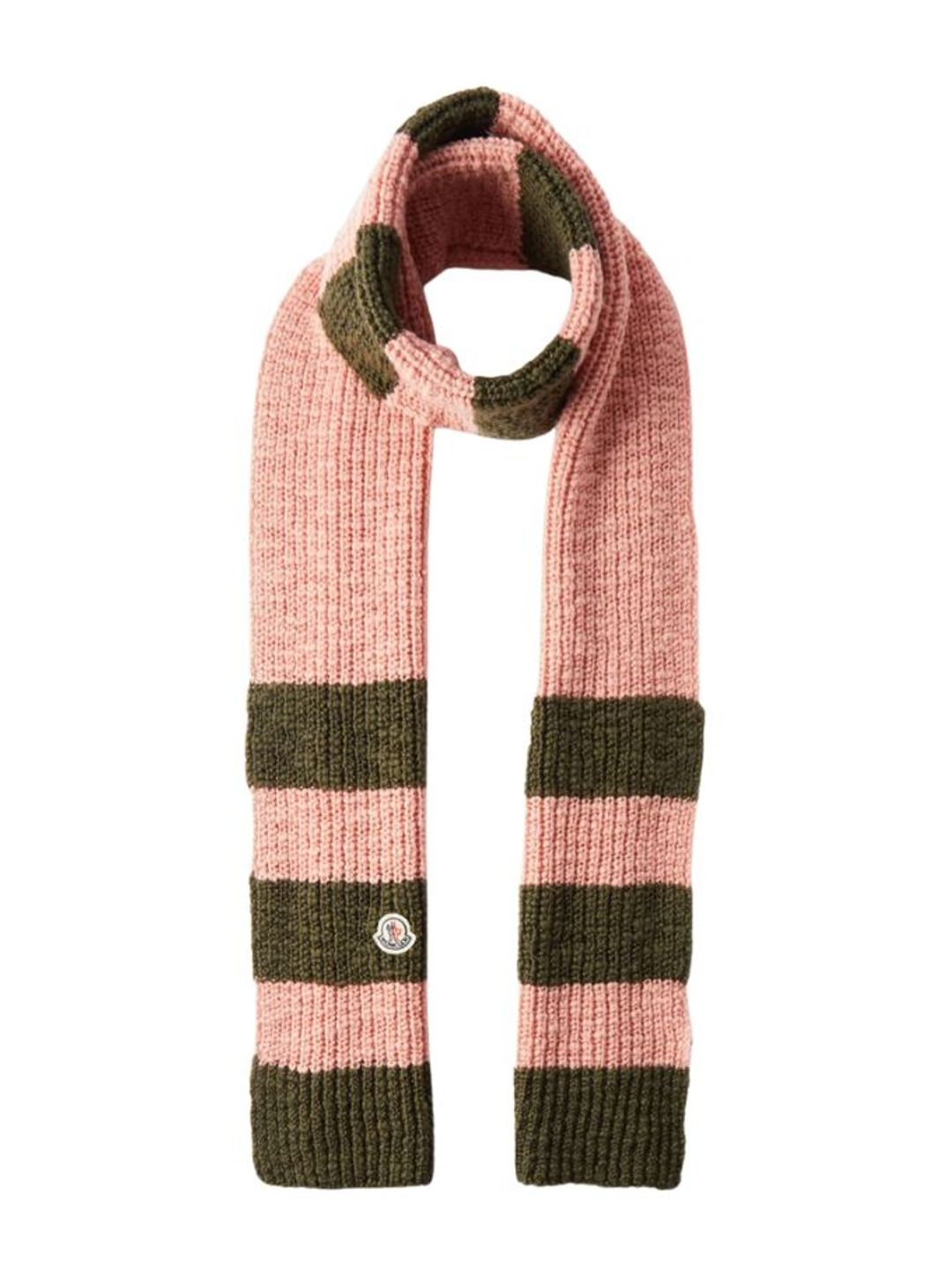Moncler pink and green scarf 