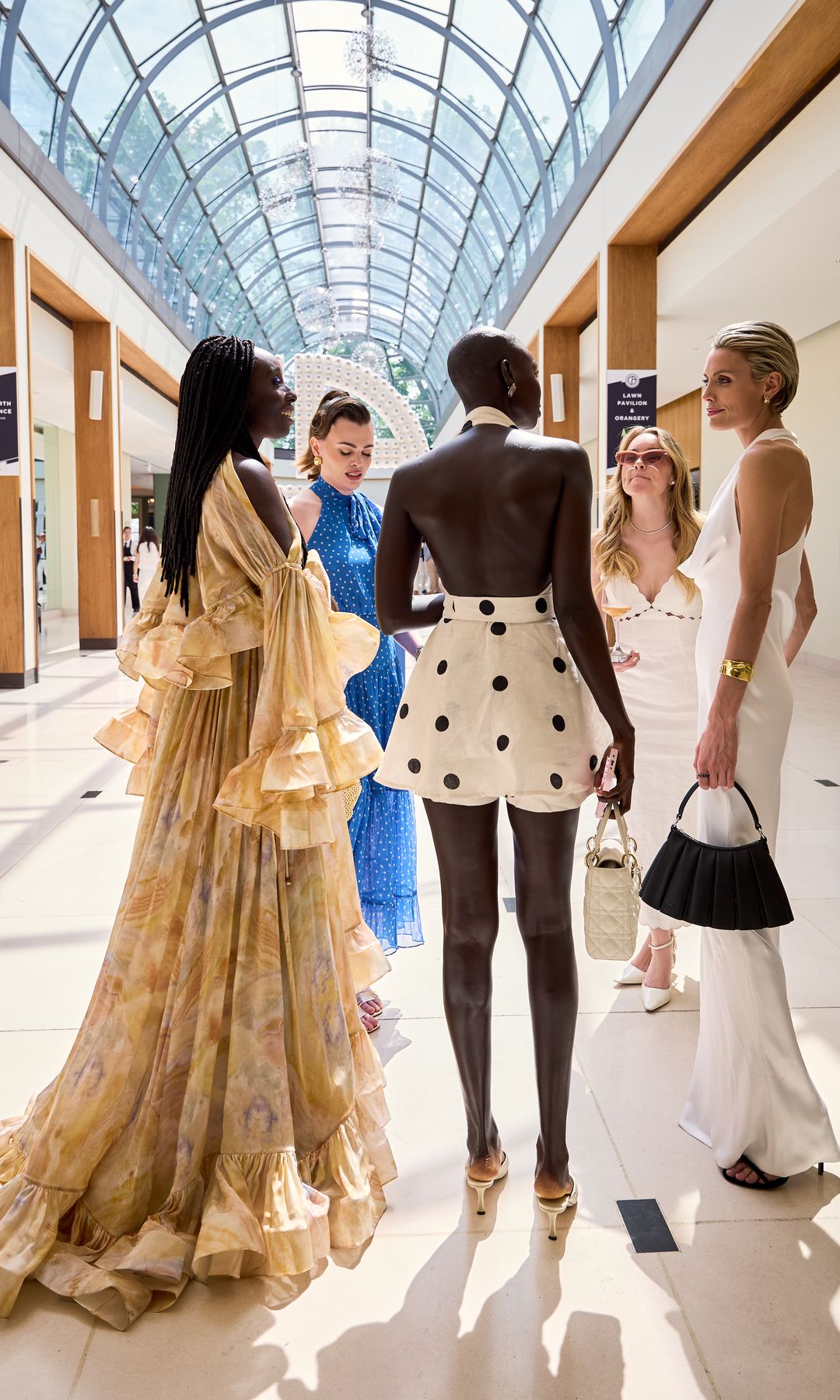 Elegance and high fashion at the GATC tennis exhibition at the Hurlingham Club