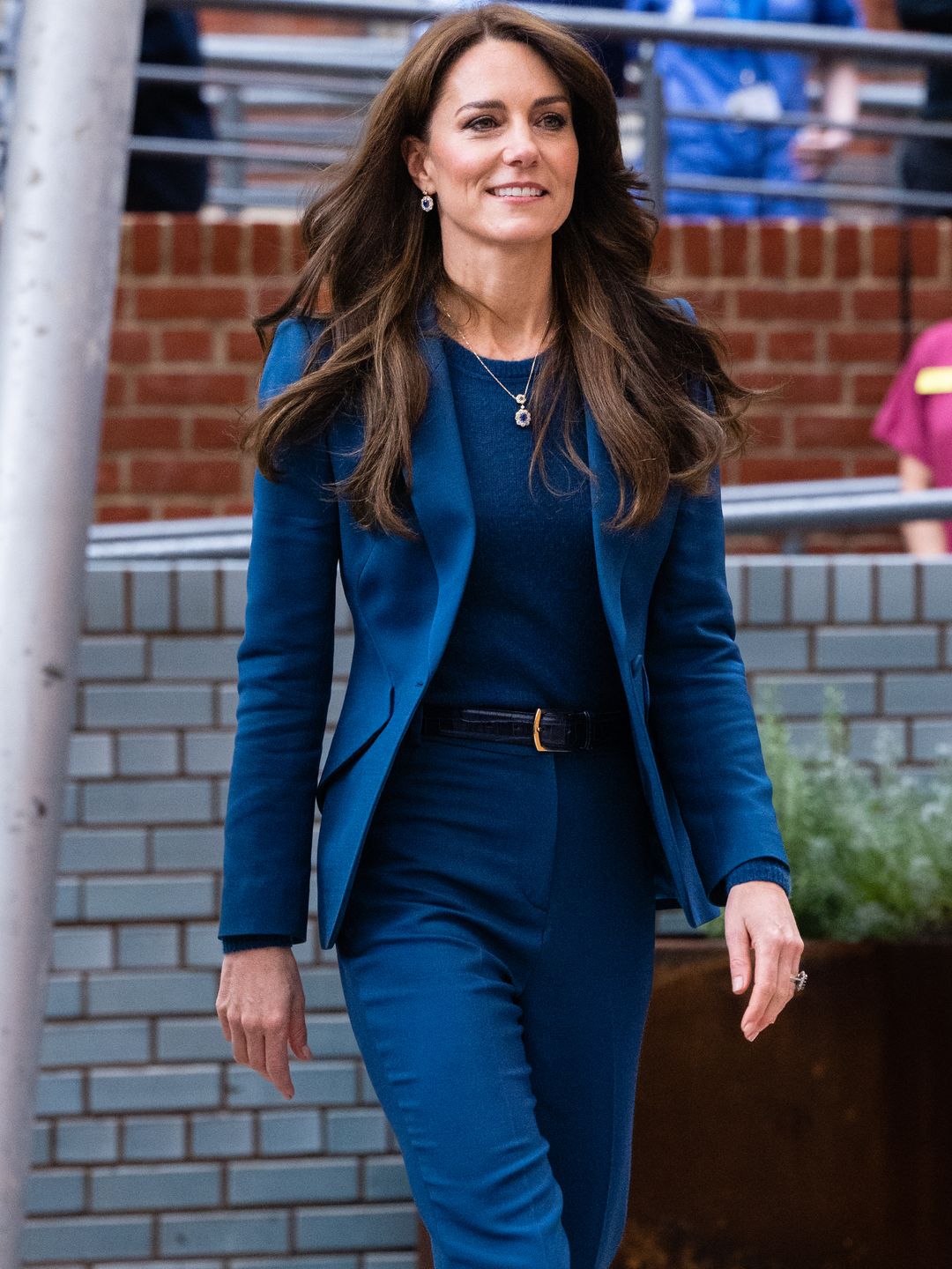 Princess Kate opted for blue from head to toe 