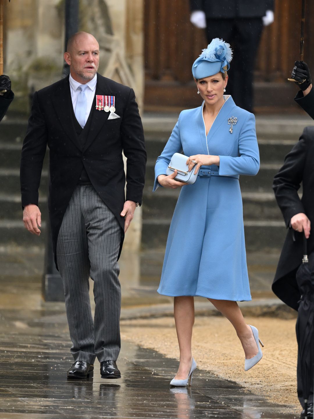 Zara Tindall looked beautiful in baby blue at the coronation