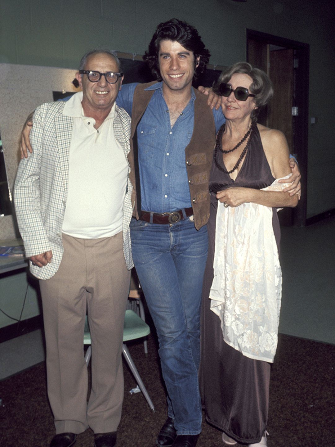 John Travolta with his parents, Salvatore and Helen Travolta