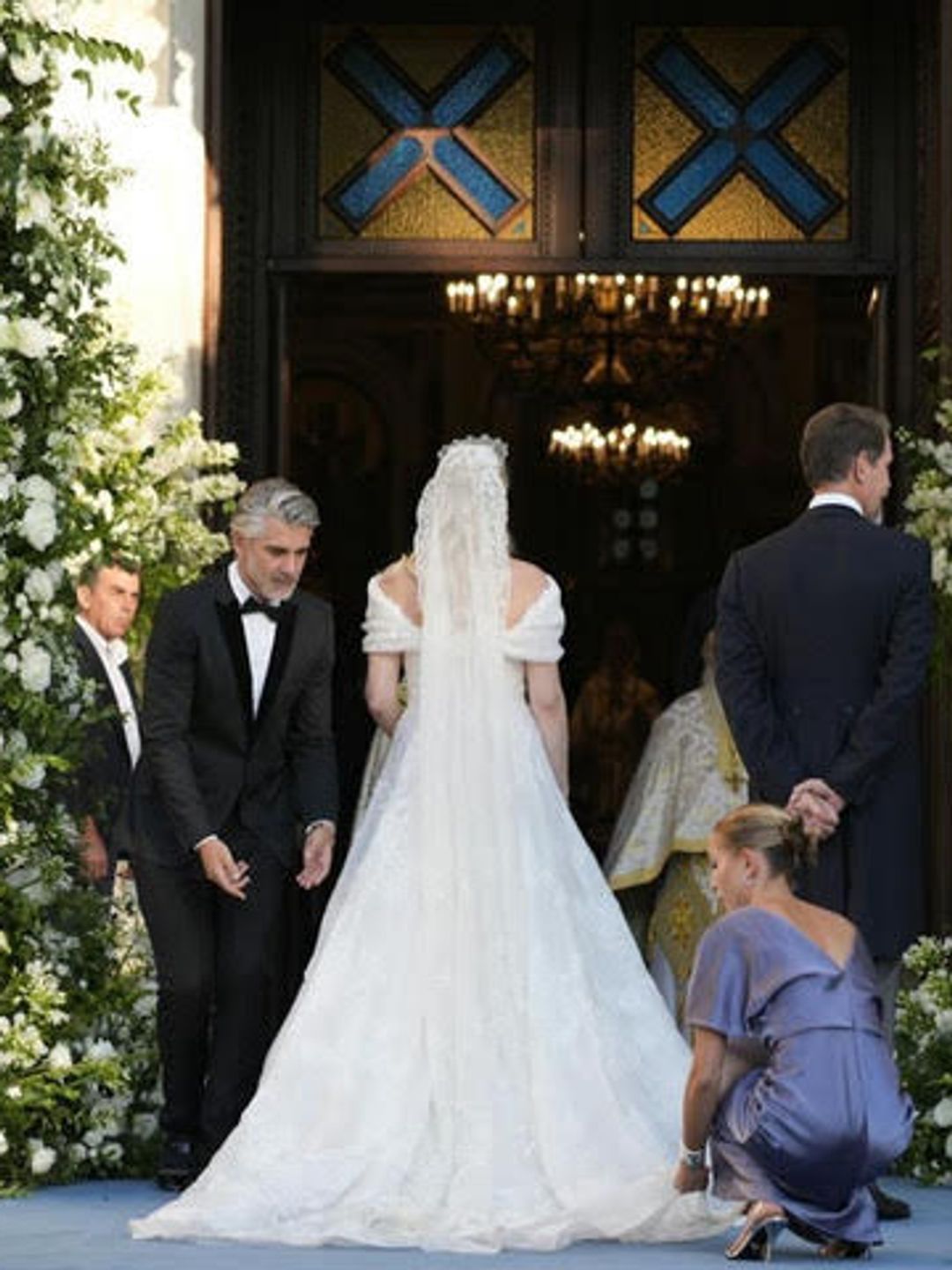 Princess Theodora's wedding dress designed by Celia Kritharioti