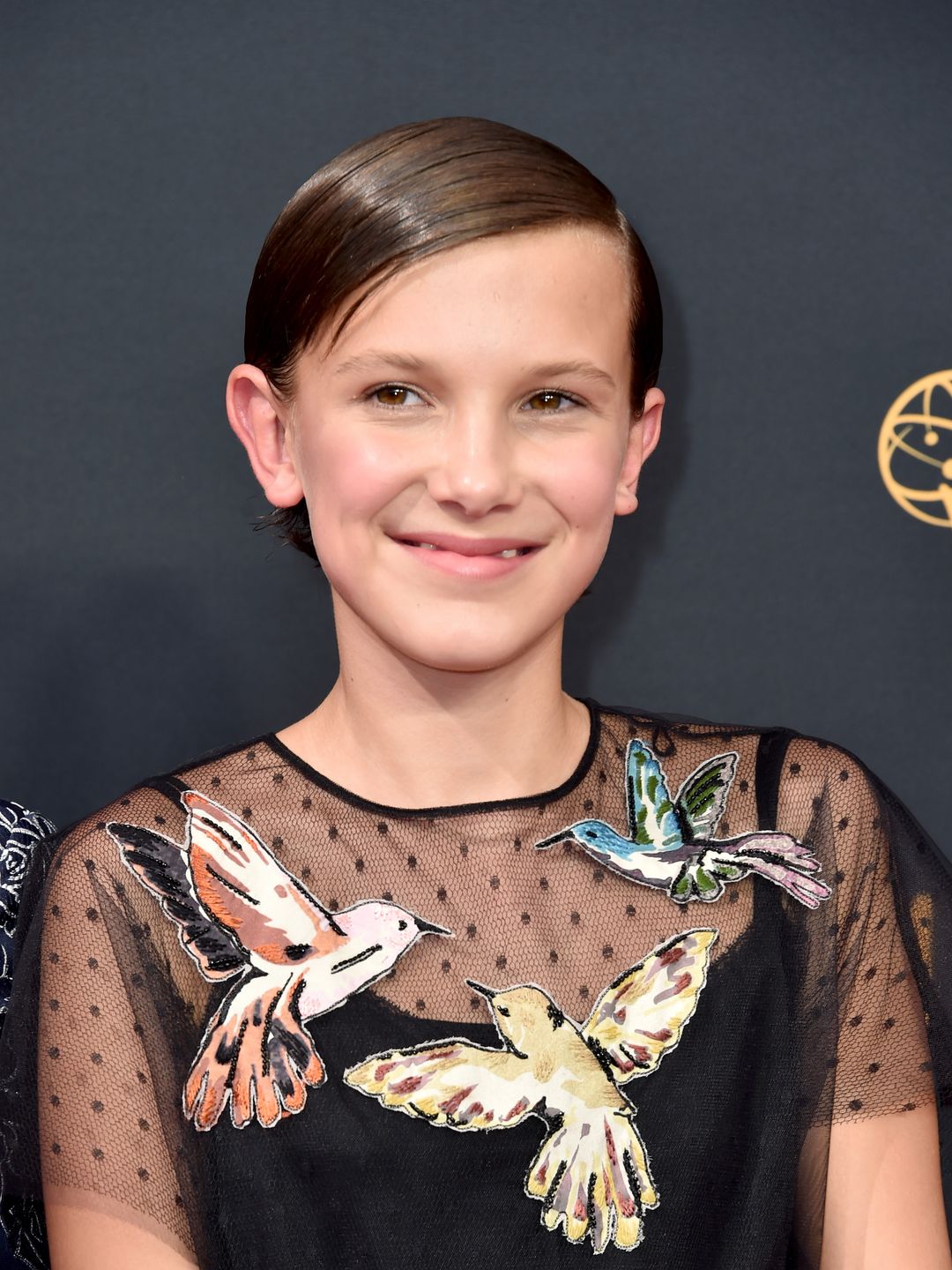 millie bobby brown in black dress