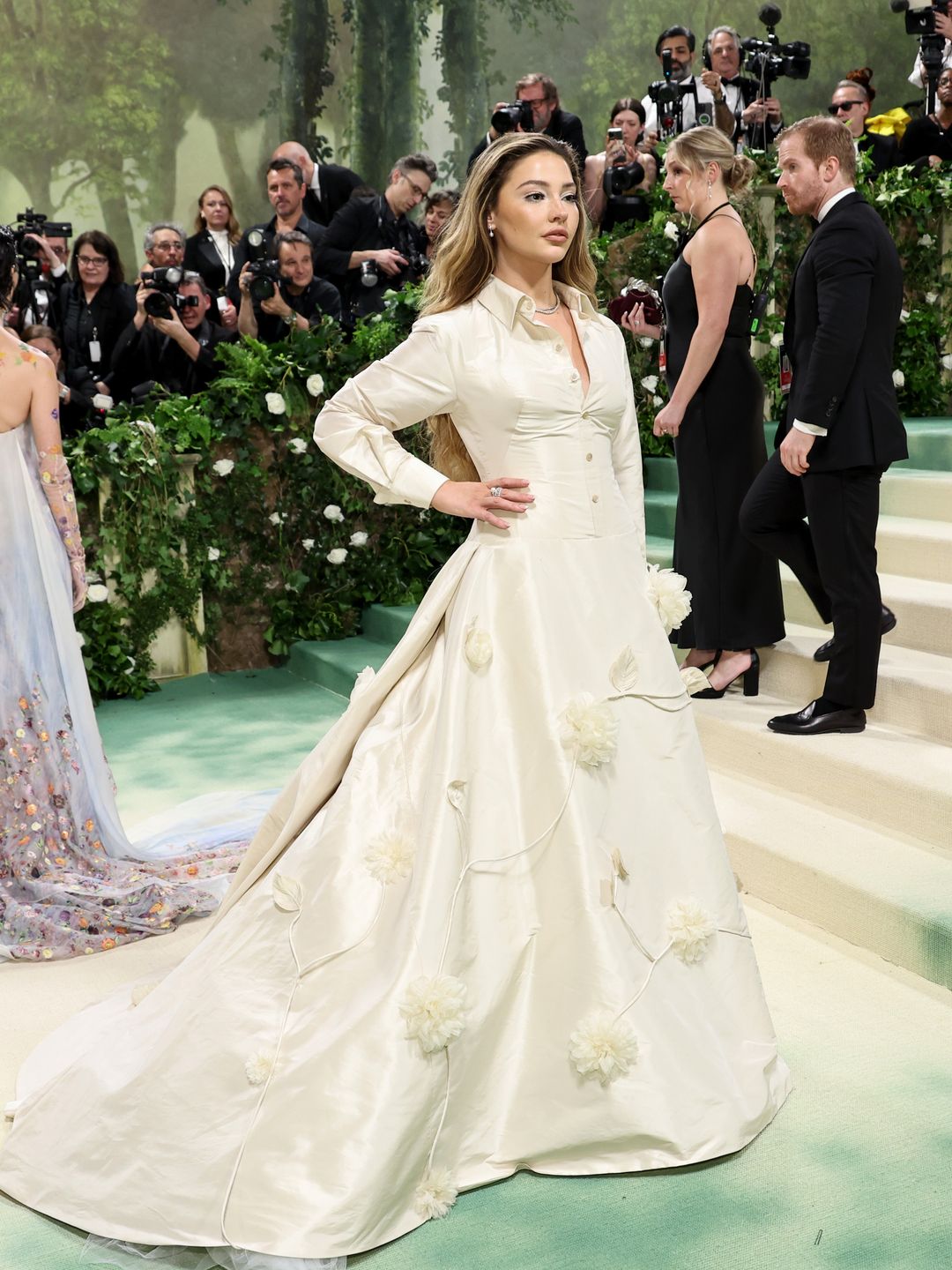 Madelyn Cline attends The 2024 Met Gala Celebrating "Sleeping Beauties: Reawakening Fashion" at The Metropolitan Museum of Art on May 06, 2024 in New York City