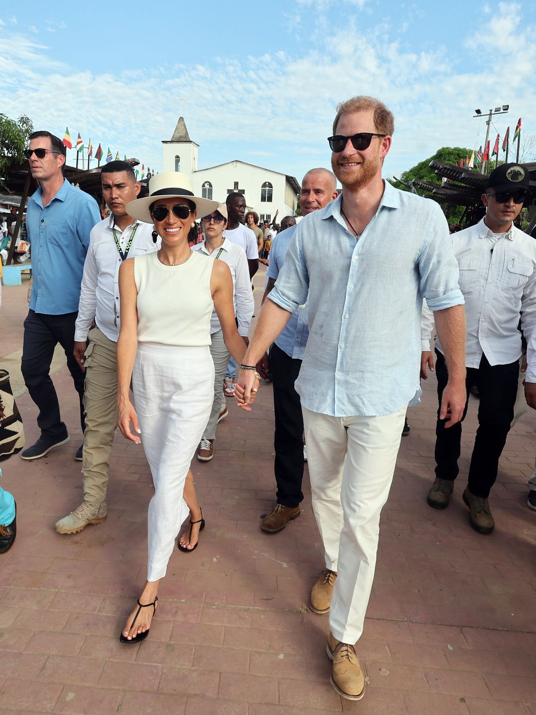 Meghan wore the hat in San Basilio de Palenque