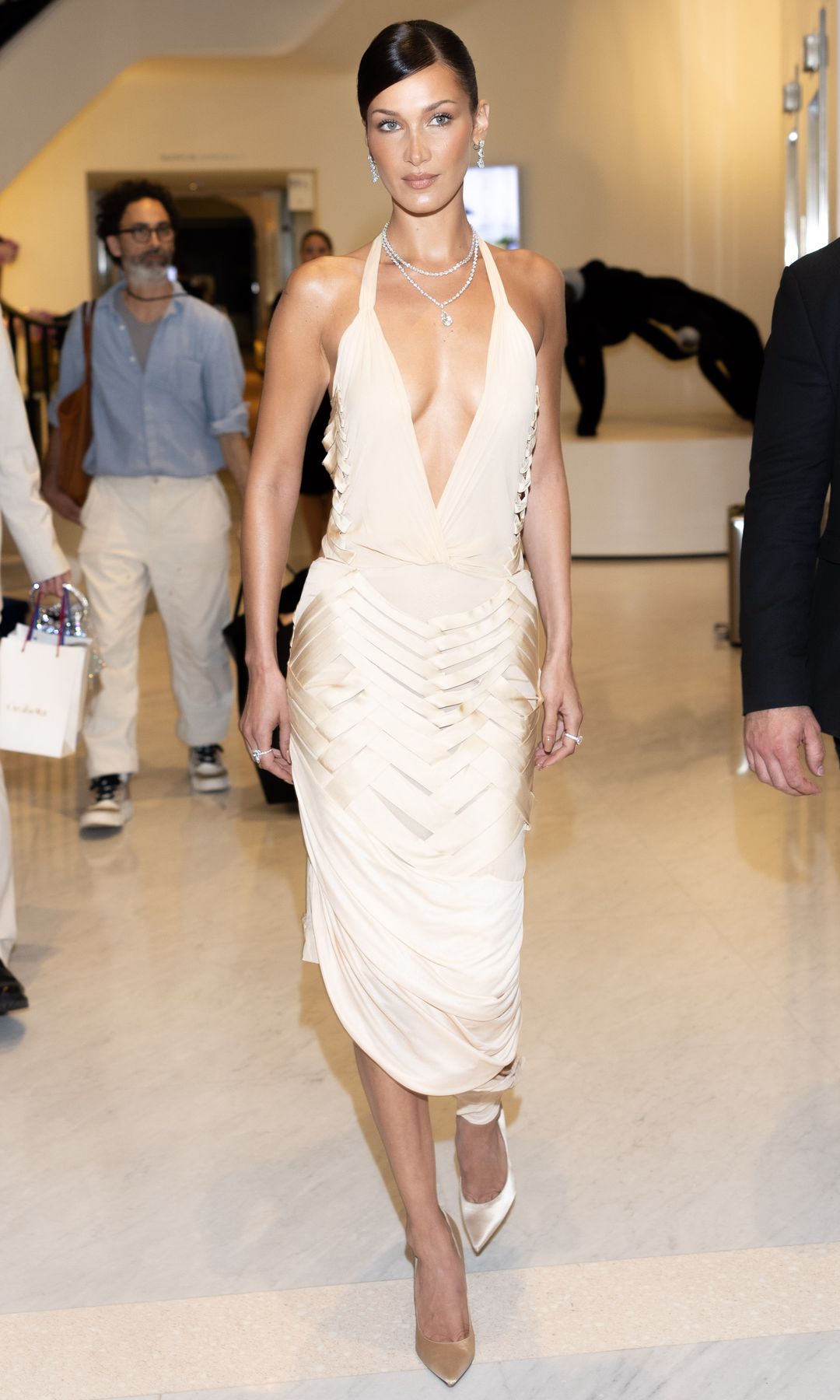  Bella Hadid is seen at the HÃ´tel Martinez during the 77th Cannes Film Festival