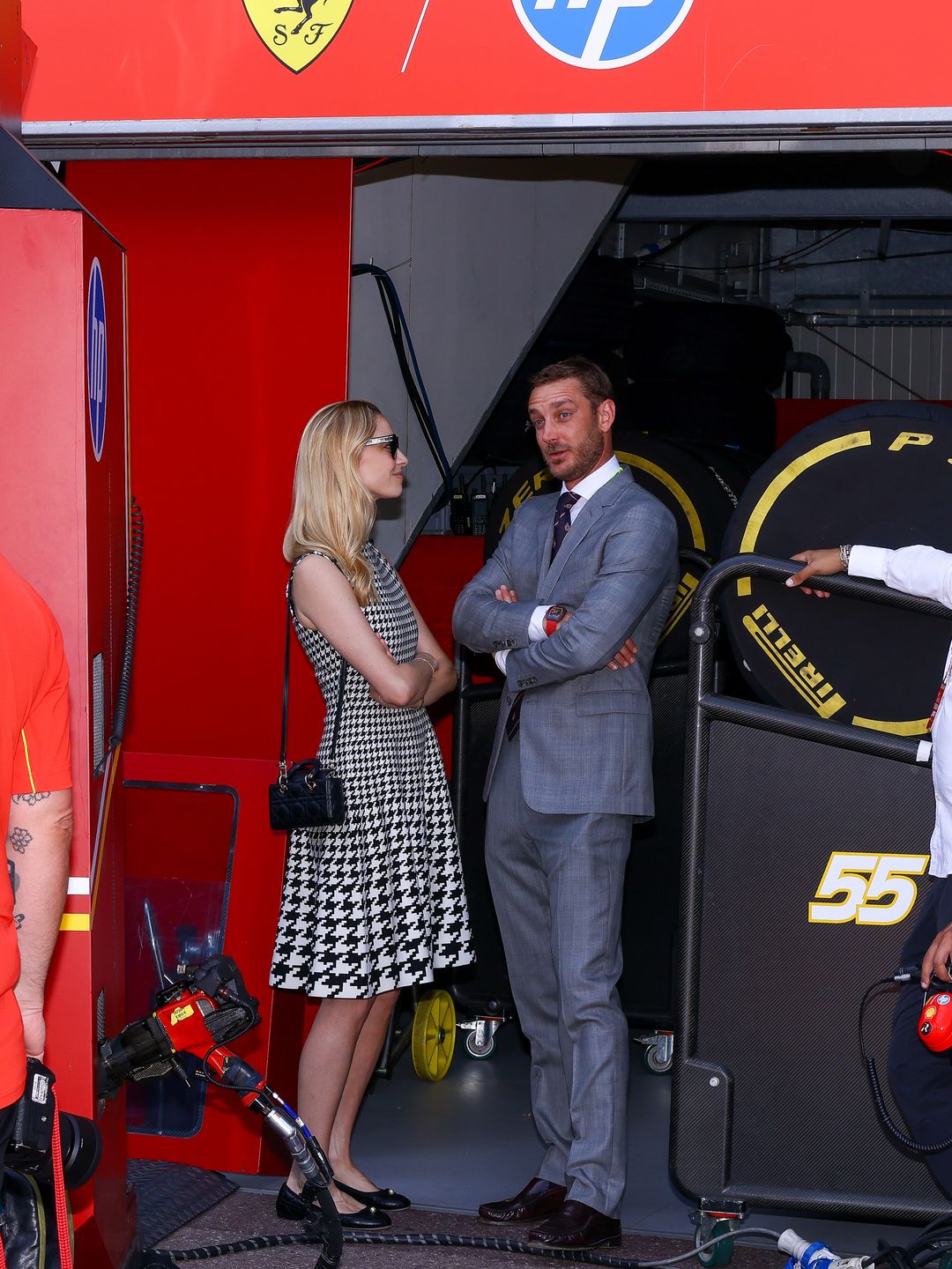 Pierre Casiraghi and Beatrice Borromeo attended the F1 Grand Prix of Monaco at the Circuit de Monaco