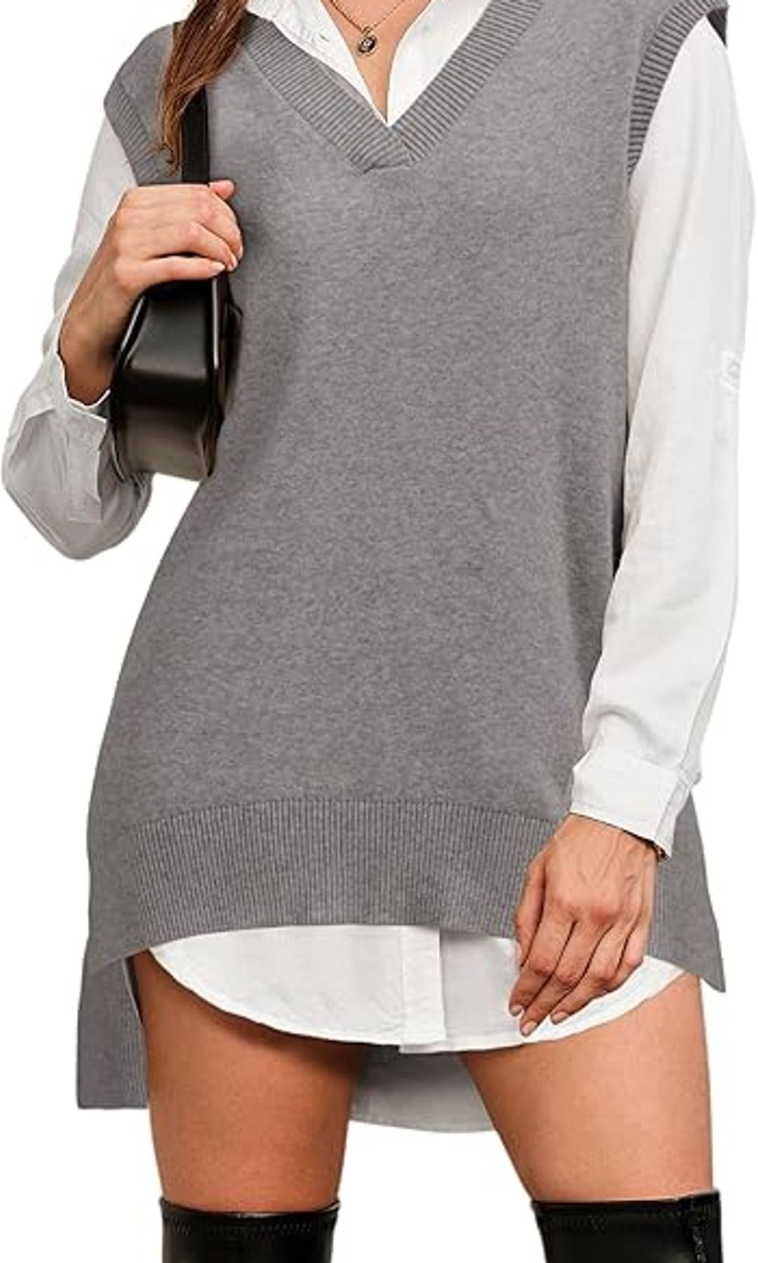 Rompi Sweater Tunik Campuran Wol Arach&Cloz