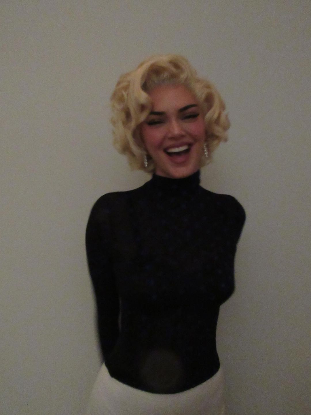 Kendal Jenner as Marylin Monroe