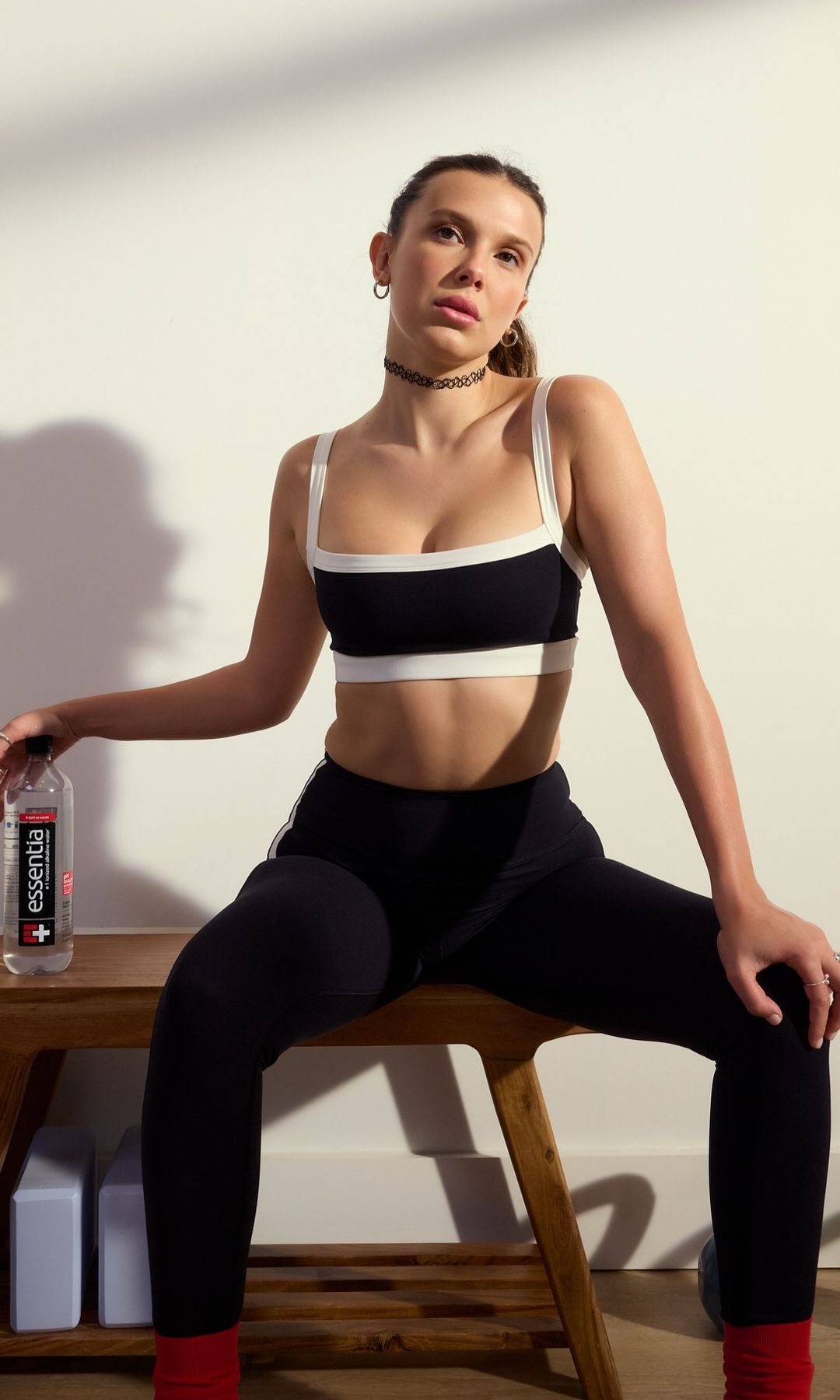 Millie Bobby Brown poses in workout gear on her Instagram