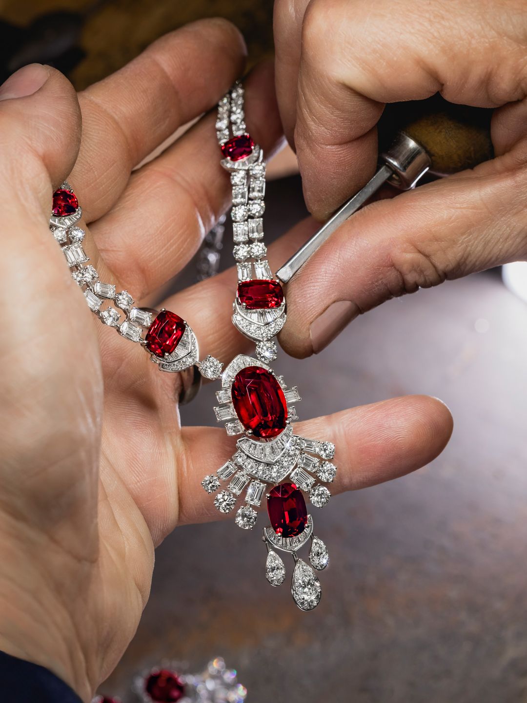 One of the new collection pieces which features  24.01cts of Ruby and  28.28cts of Diamond's 