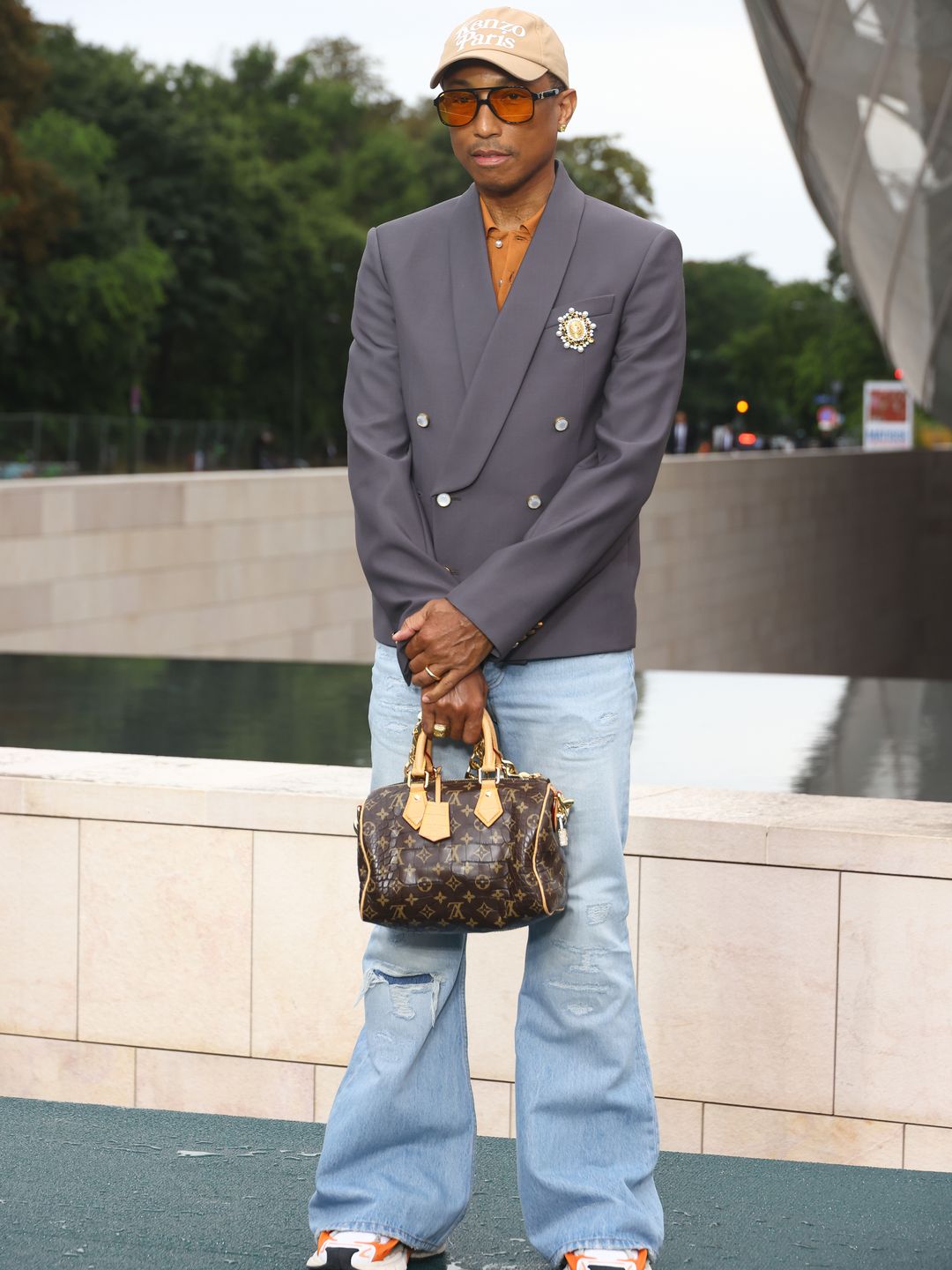 Pharrell in Louis Vuitton