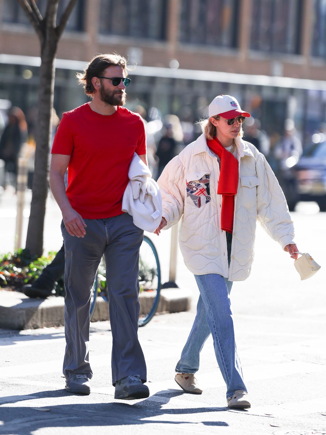 Bradley Cooper and Gigi Hadid are seen in NoHo on November 11, 2024 in New York City