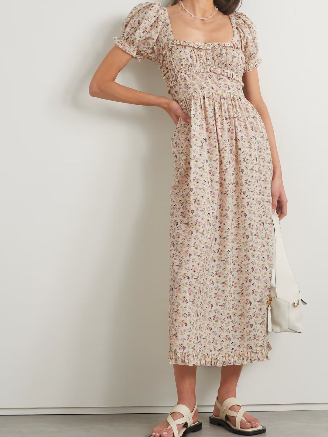  Gia ruffled floral-print dress - Dôen