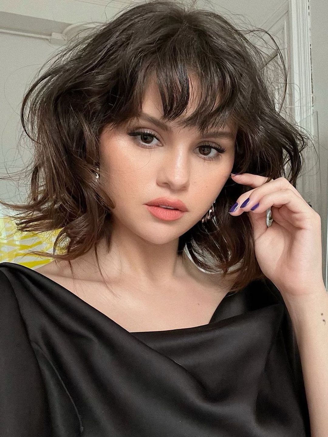 Selena Gomez with her hair in a bob 
