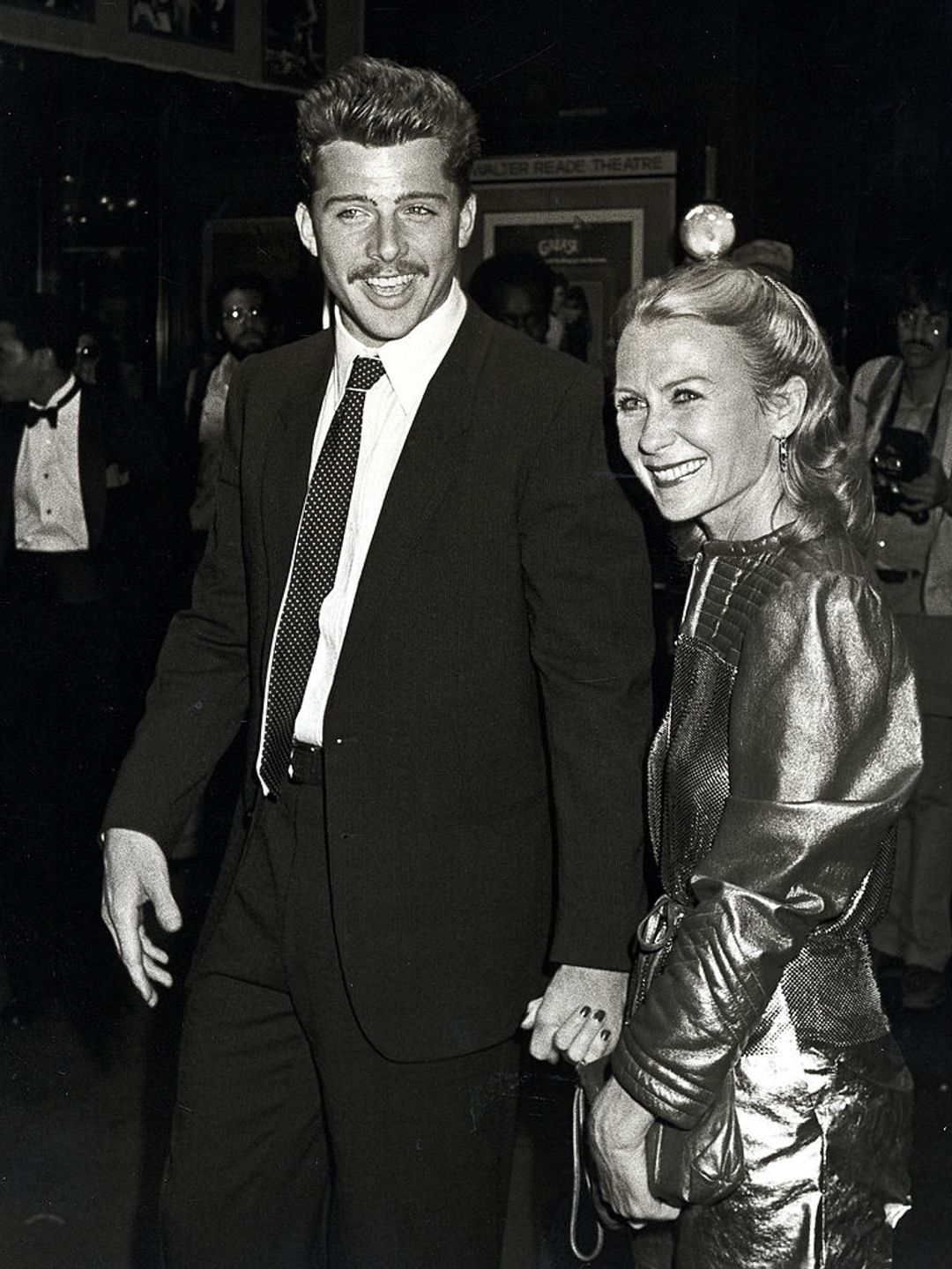 Maxwell Caulfield in a suit and Juliet Mills wearing a metallic dress at the "Grease II" New York Premiere