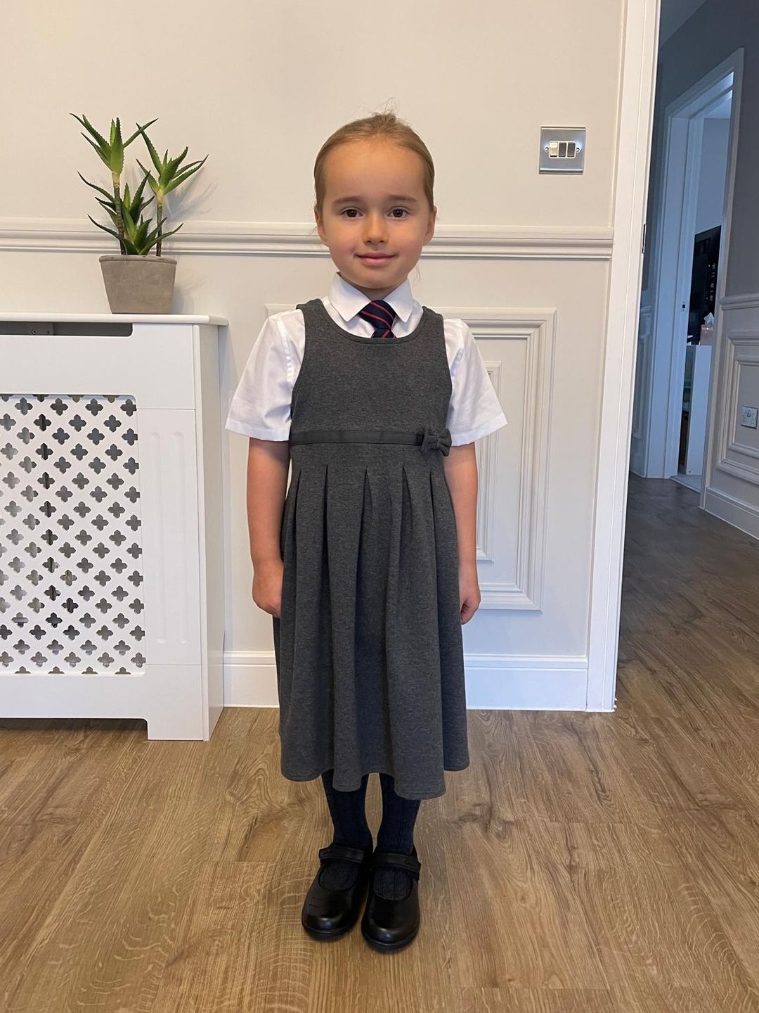 Ella Jordan in her school uniform