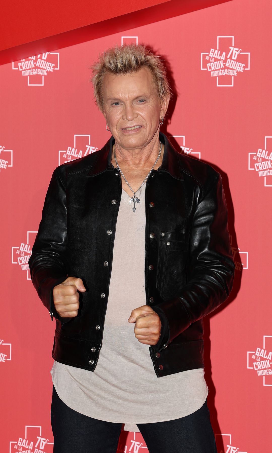 Billy Idol in a leather jacket