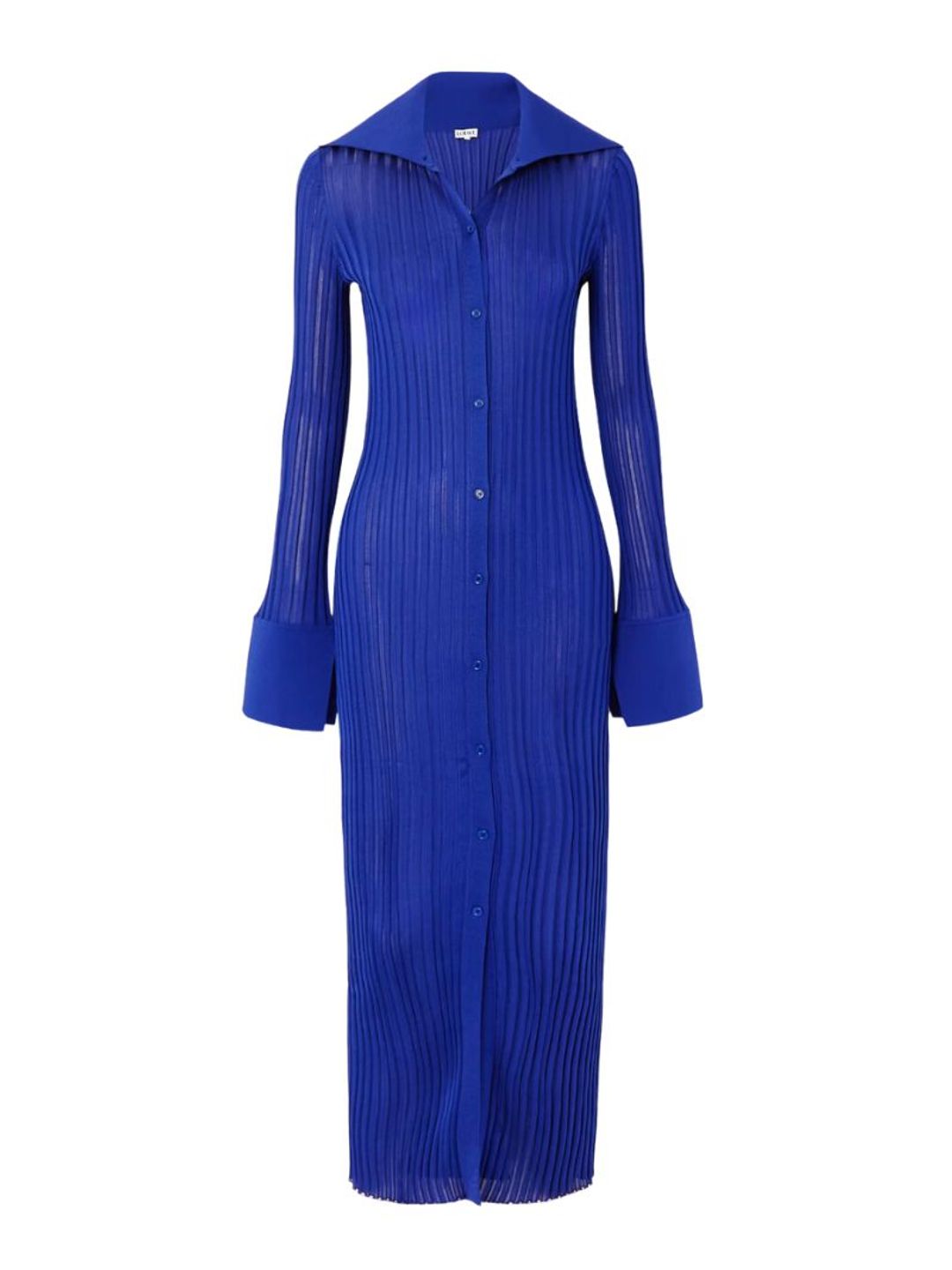 Loewe blue knit dress