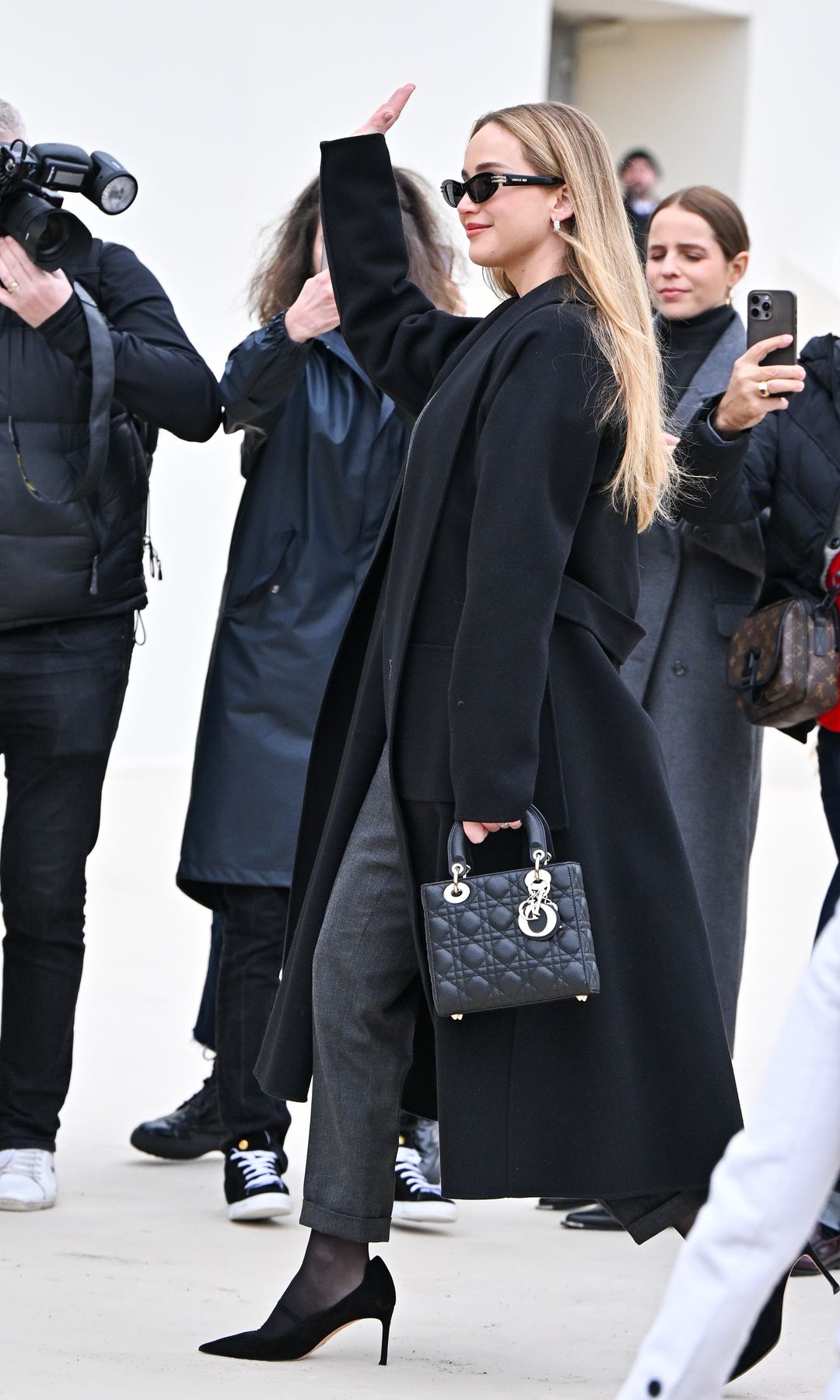 Jennifer Lawrence attends the Christian Dior Womenswear Fall/Winter 2024-2025 show as part of Paris Fashion Week on February 27, 2024 in Paris, France