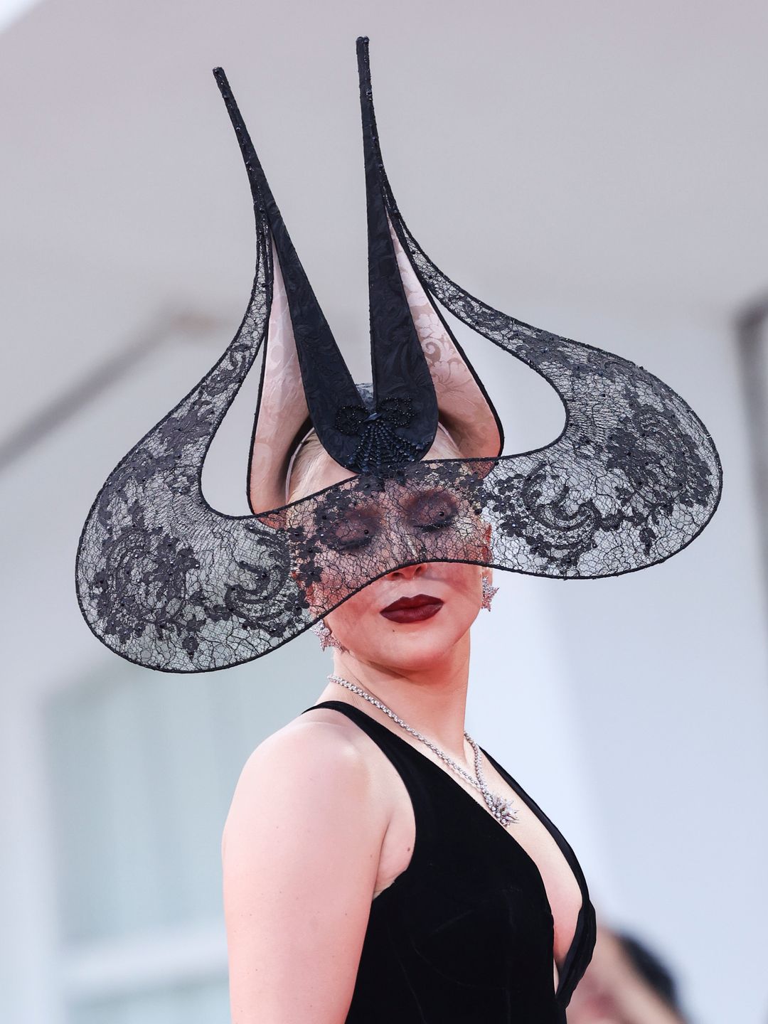 Lady Gaga attends the Joker: Folie A  Deux red carpet during the 81st Venice International Film Festival