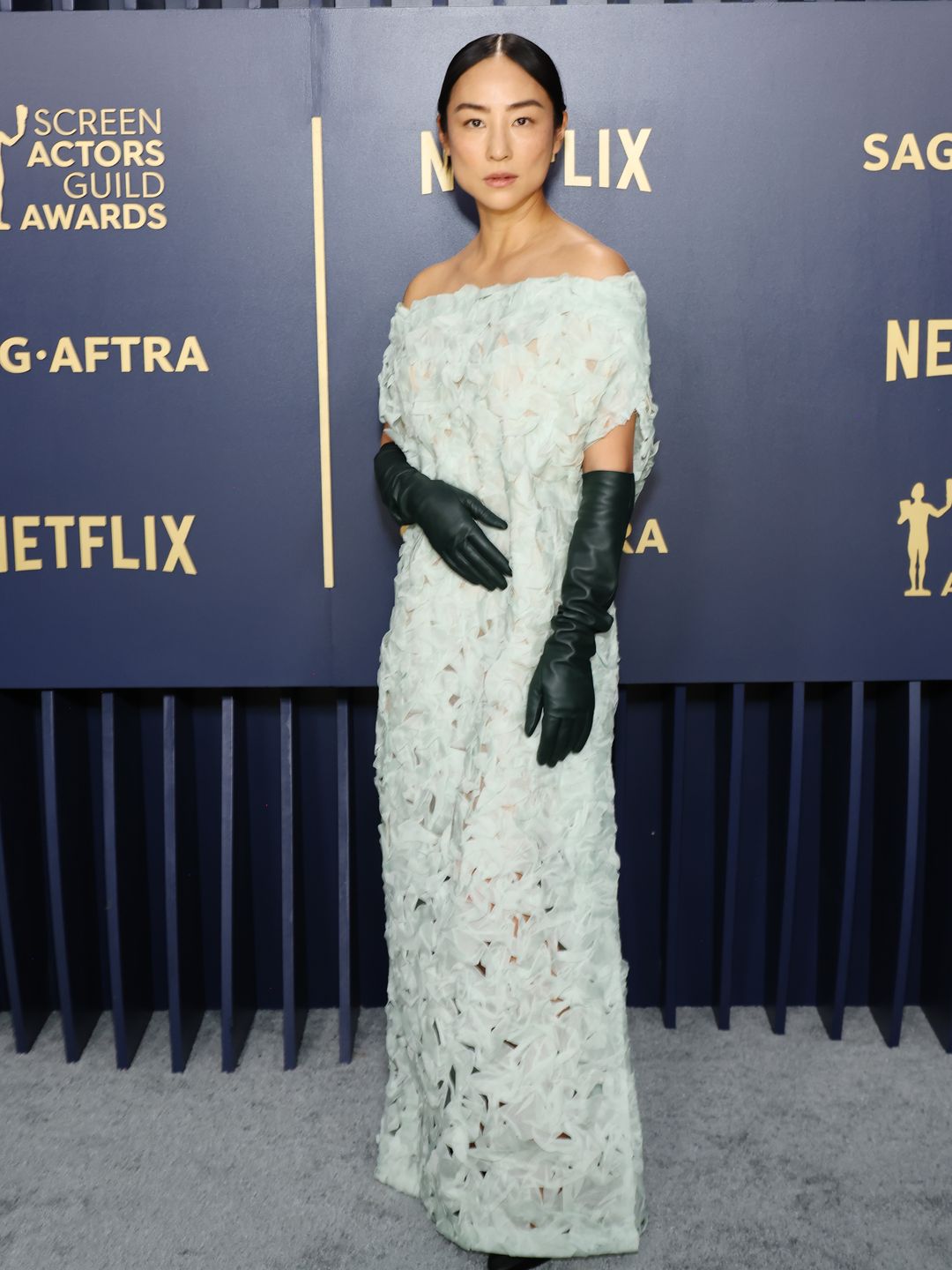 Greta Lee attends the 30th Annual Screen Actors Guild Awards