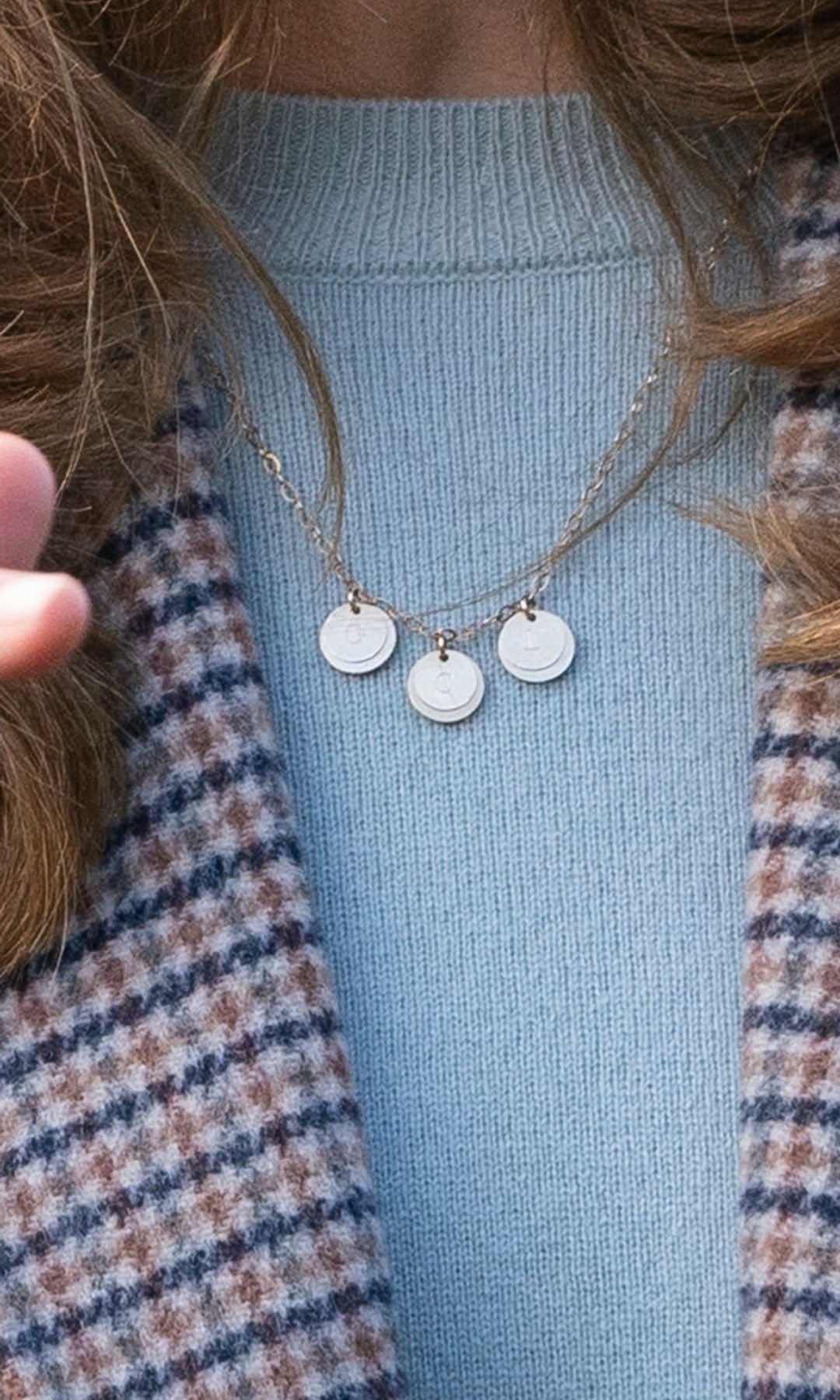 Princess Kate's personalised necklace with kids' initials