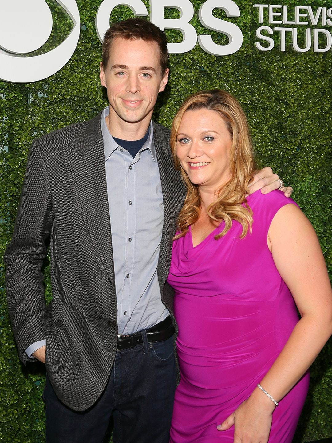 Sean Murray and wife Carrie at a CBS event in 2016. 