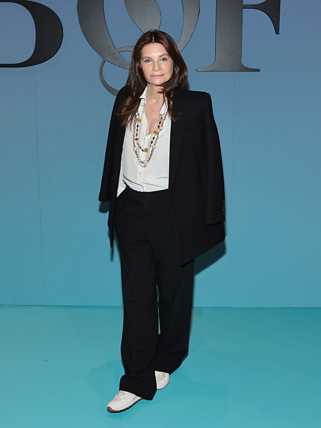 Natalie Massenet attends the BoF Professional Summit in a chic matching suit