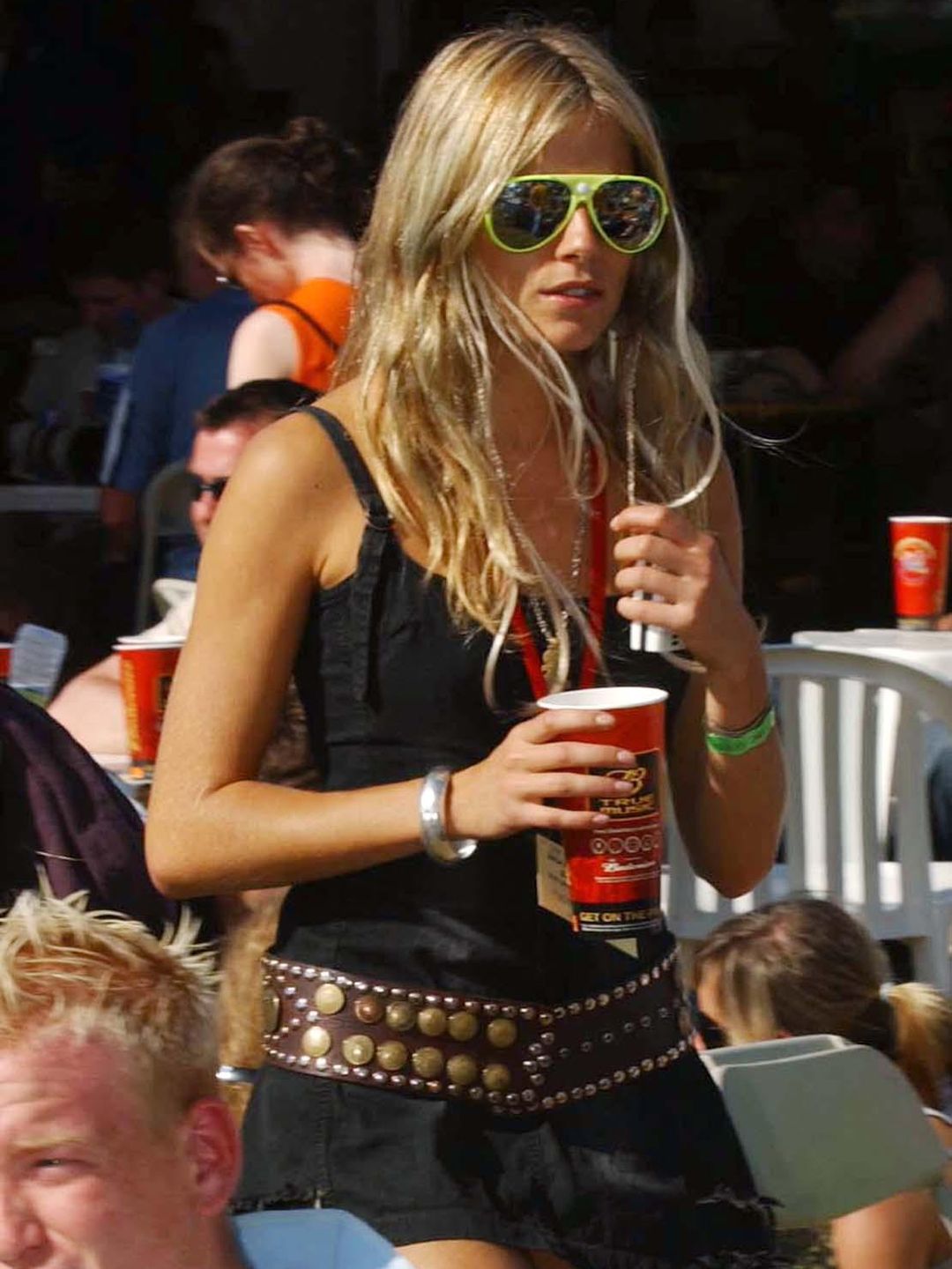 Actress Sienna Miller during the Glastonbury Festival, held at Worthy Farm in Pilton, Somerset.   (Photo by Andy Butterton - PA Images/PA Images via Getty Images)
