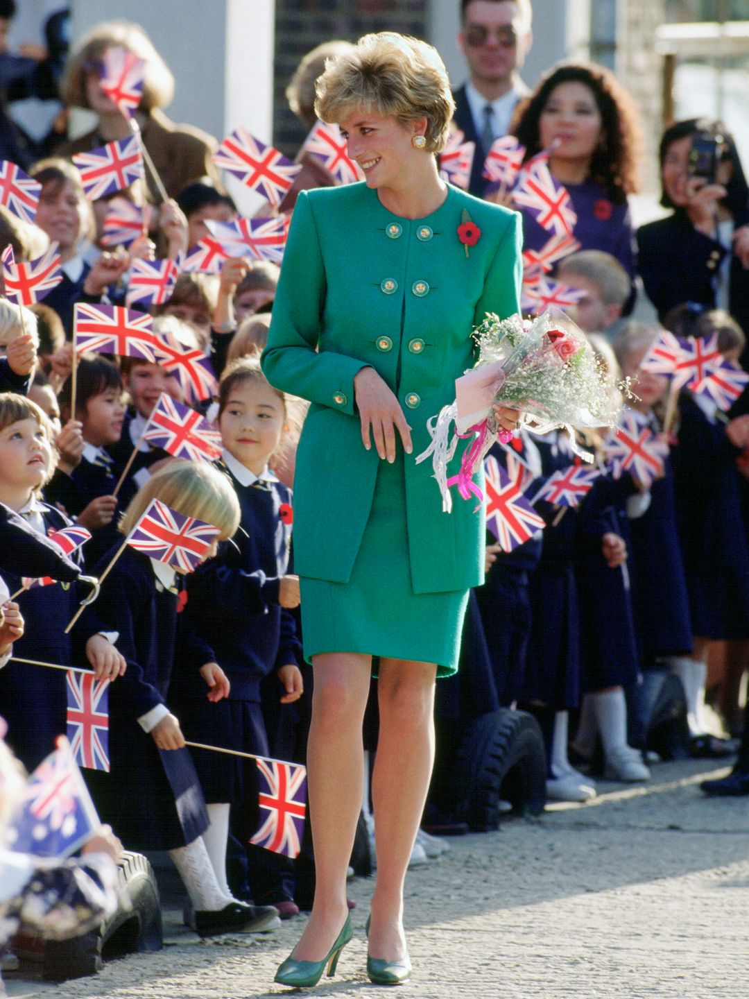 Princess Diana Visiting The British School In Seoul, Korea