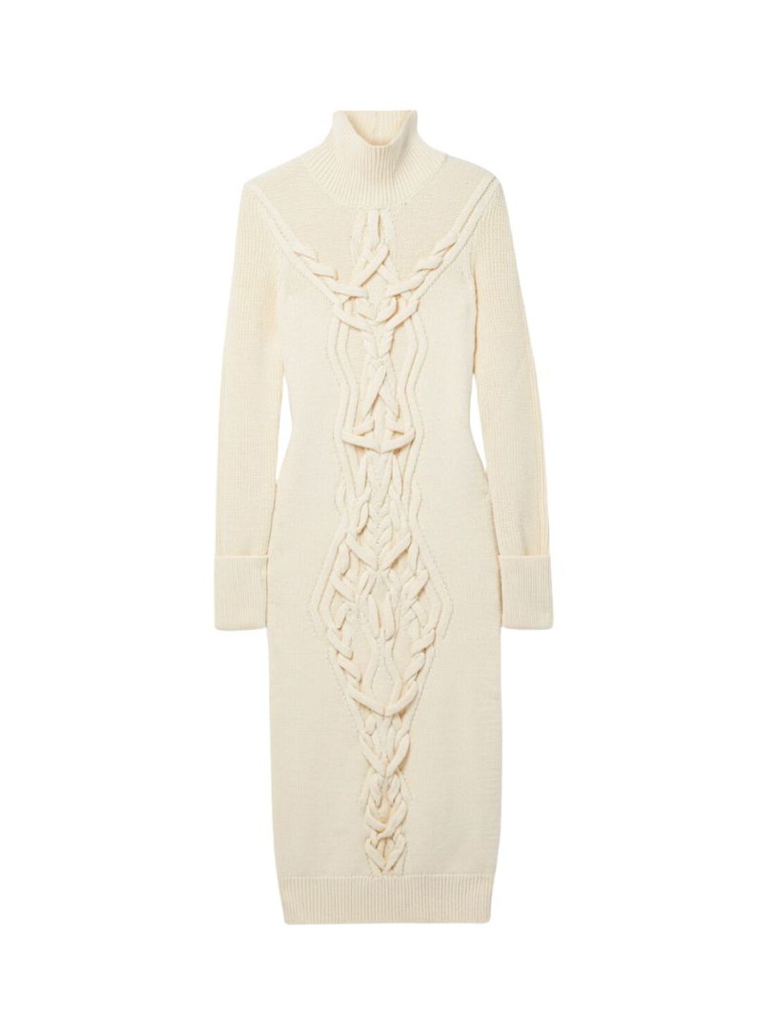 Isabel Marant cream cable knit dress