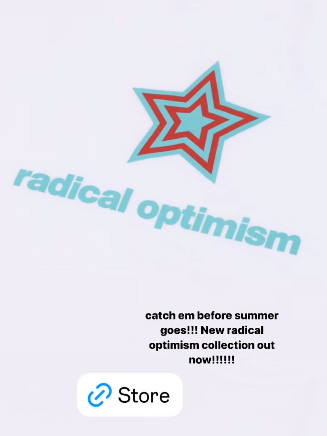 Dua announced her Radical Optimism merchandise on Instagram