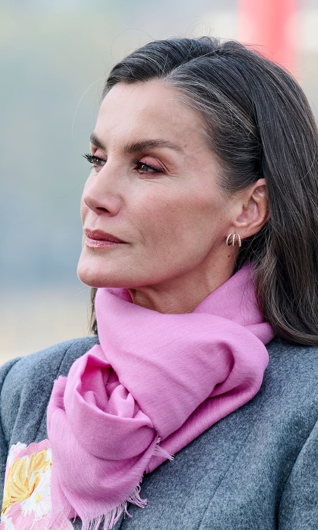 Queen Letizia of Spain attends  the wreath-laying ceremony at the Tiananmen Square on November 12, 2025 in Beijing, China. King Felipe VI of Spain and Queen Letizia of Spain makes its first three-day state visit to China
