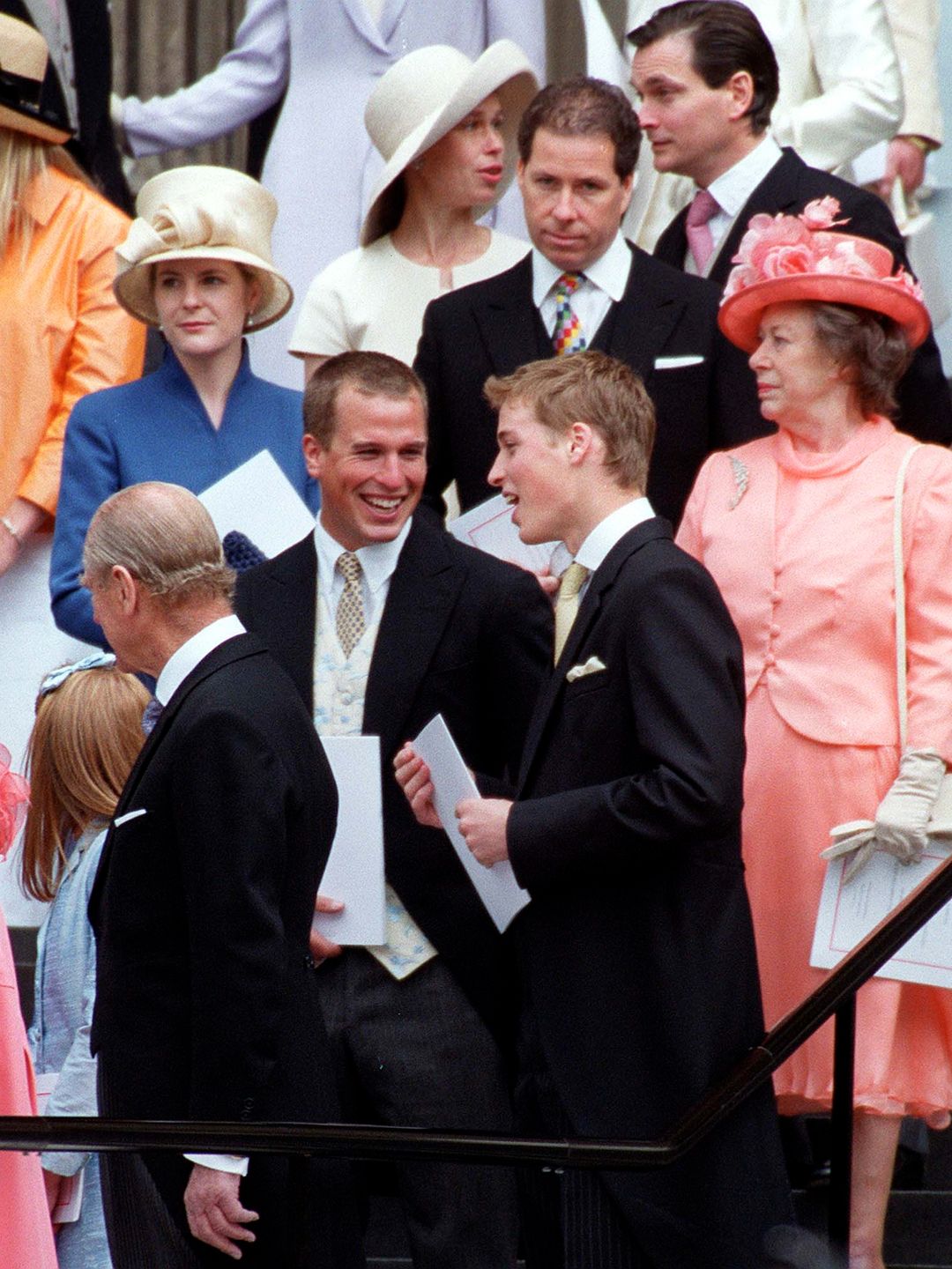 royals laughing at formal event 