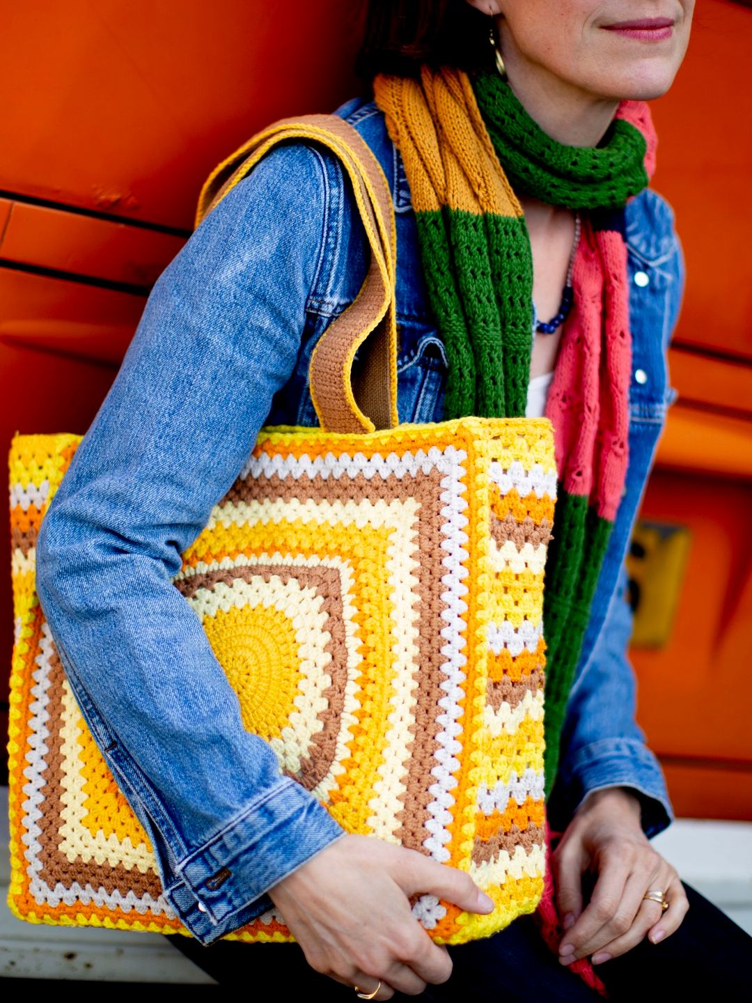 Oshana Shams handmade crochet bag