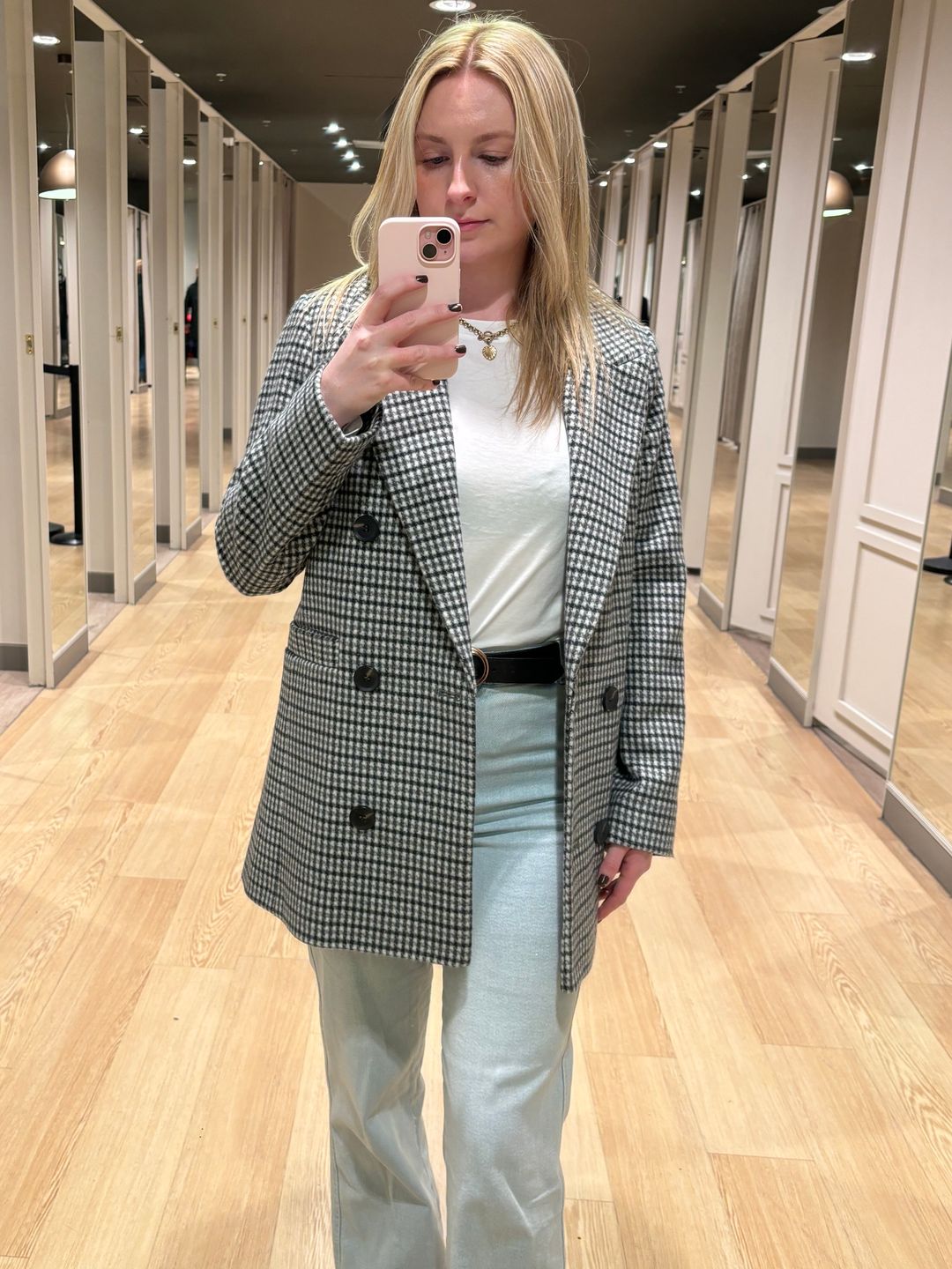 marks and spencer checked jacket 