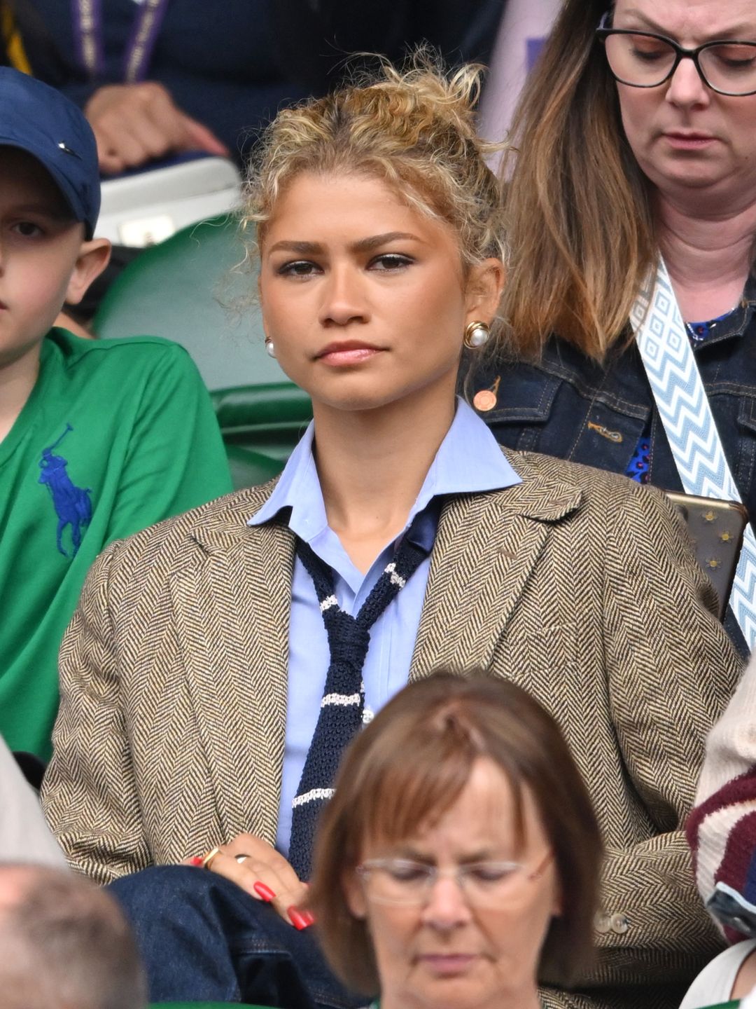 Zendaya wore Ralph Lauren to attend day thirteen of the Wimbledon Tennis Championships